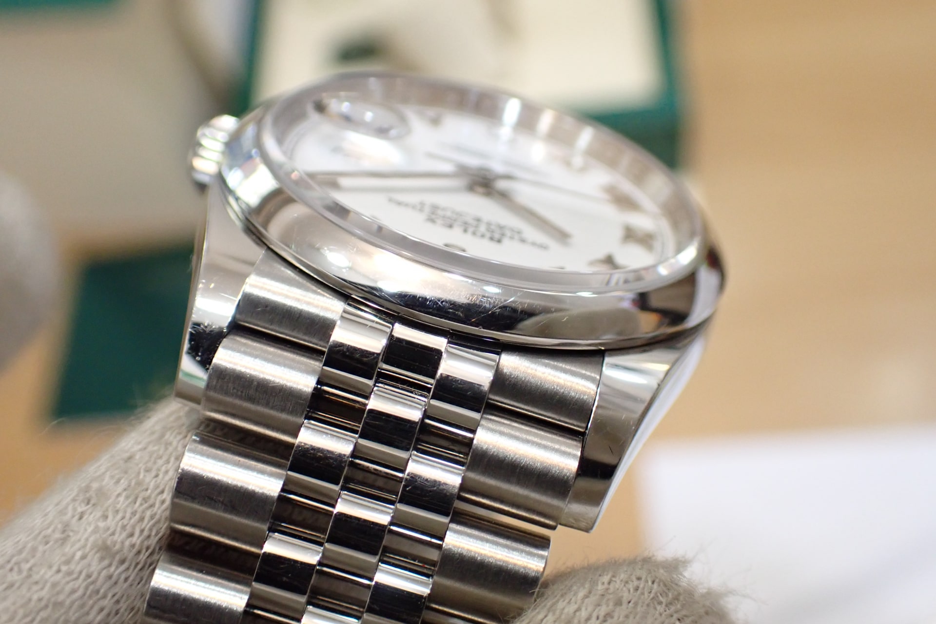 ROLEX/ロレックス オイスターパーペチュアル デイトジャスト36 ホワイトローマン文字盤/ジュビリーブレス Ref.126200