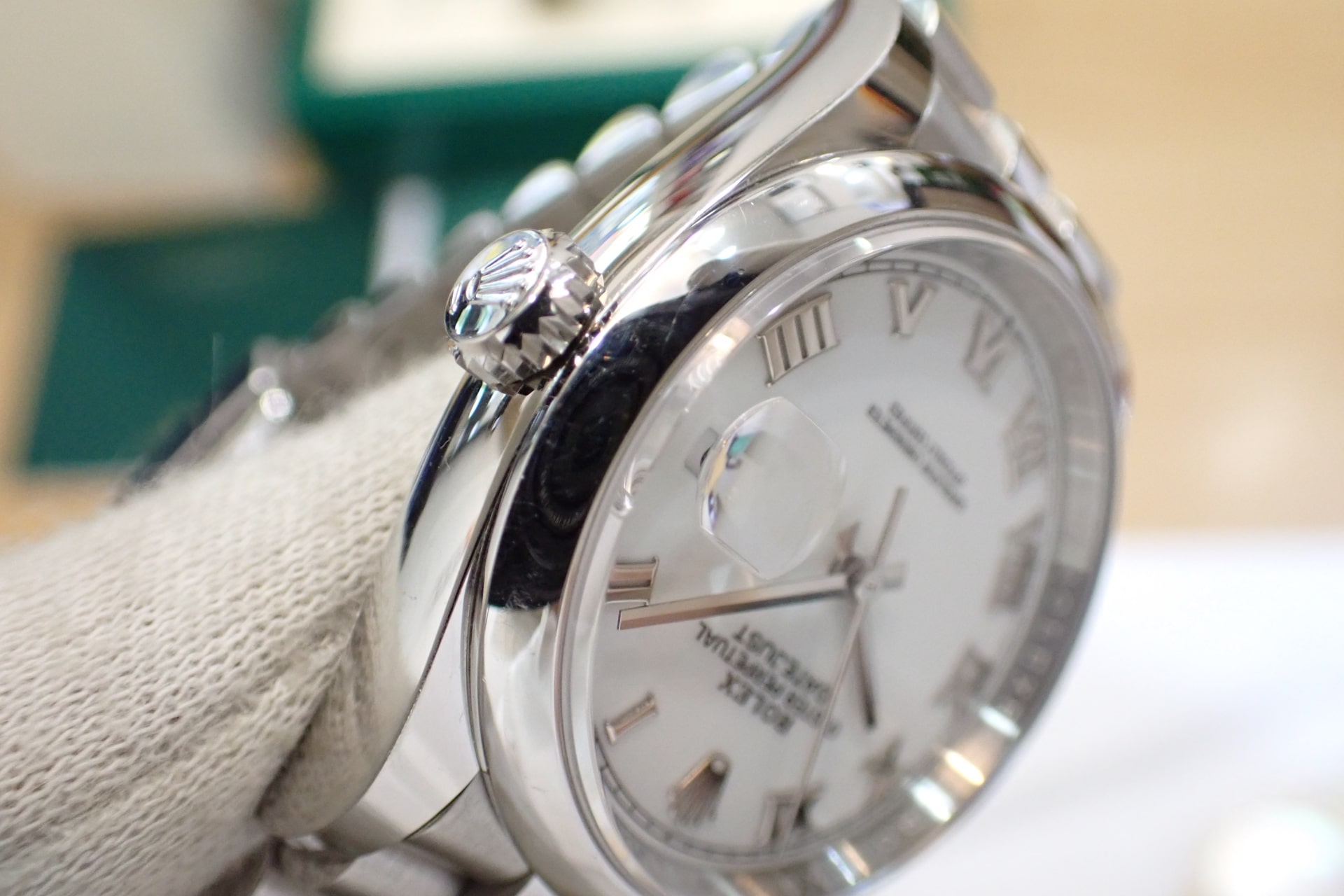 ROLEX/ロレックス オイスターパーペチュアル デイトジャスト36 ホワイトローマン文字盤/ジュビリーブレス Ref.126200