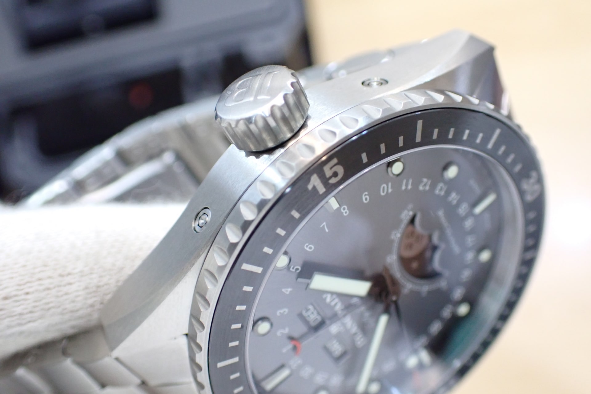 BLANCPAIN/ブランパン フィフティ ファゾムス バチスカーフ コンプリートカレンダー ムーンフェイズ チタン製ブレスレットモデル Ref.5054-1210-98S