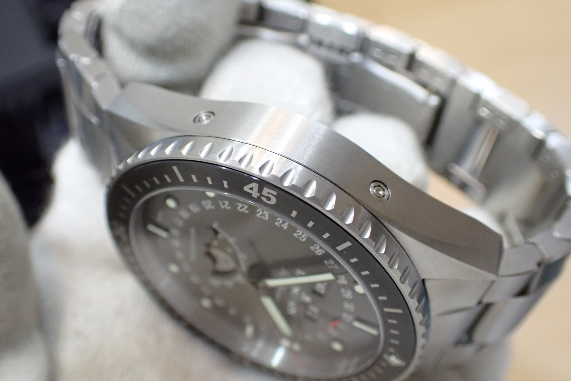 BLANCPAIN/ブランパン フィフティ ファゾムス バチスカーフ コンプリートカレンダー ムーンフェイズ チタン製ブレスレットモデル Ref.5054-1210-98S