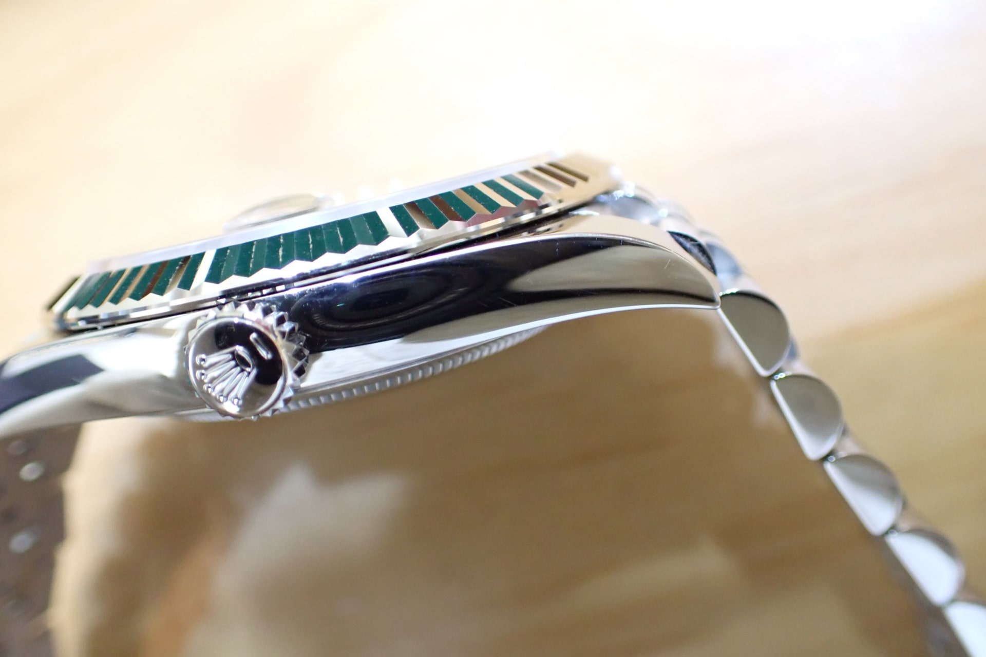 ROLEX/ロレックス デイトジャスト41 Ref.126334 WG/SS ミントグリーン/フルーテッドベゼル ジュビリーブレス 高年式/ノンポリッシュ