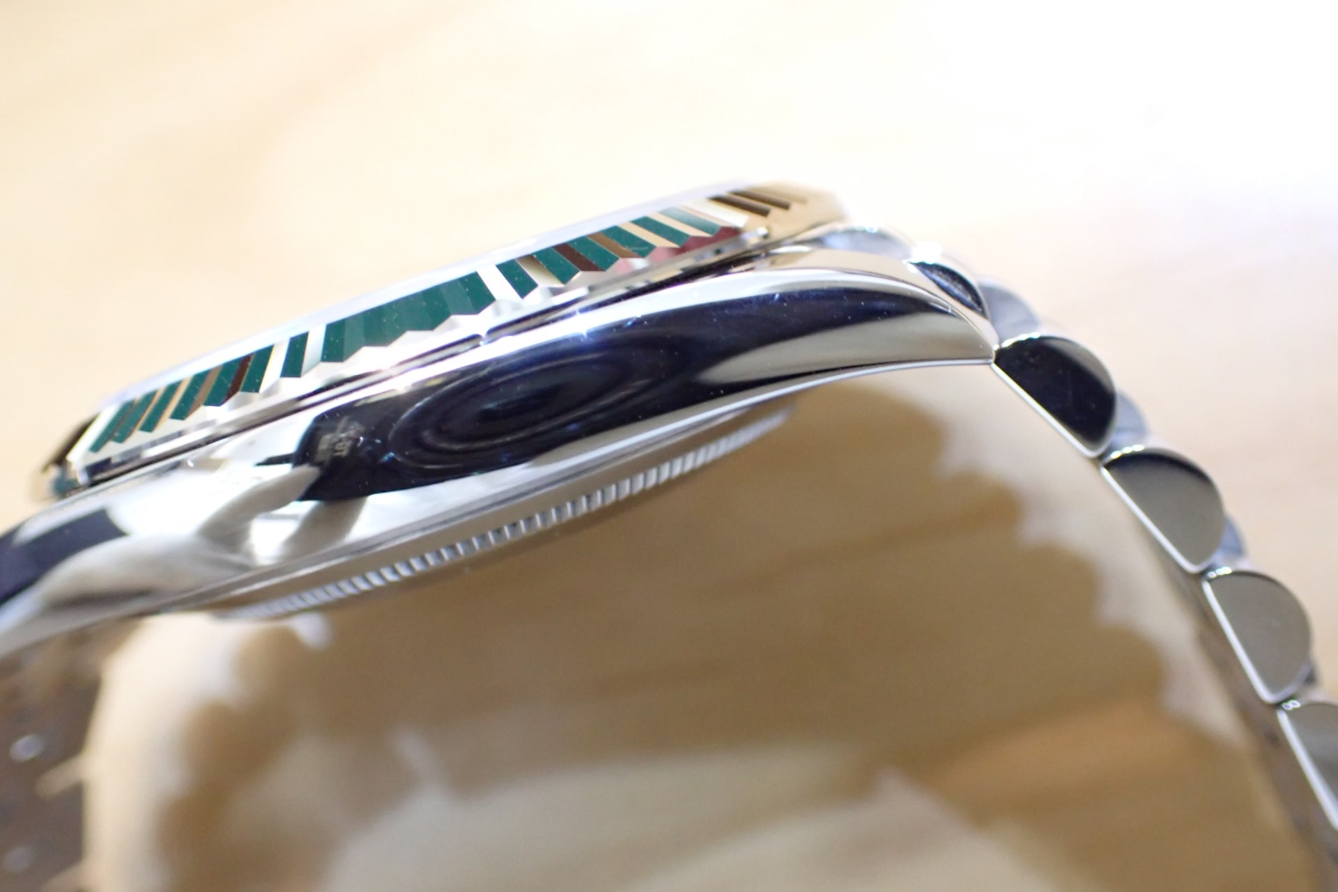 ROLEX/ロレックス デイトジャスト41 Ref.126334 WG/SS ミントグリーン/フルーテッドベゼル ジュビリーブレス 高年式/ノンポリッシュ