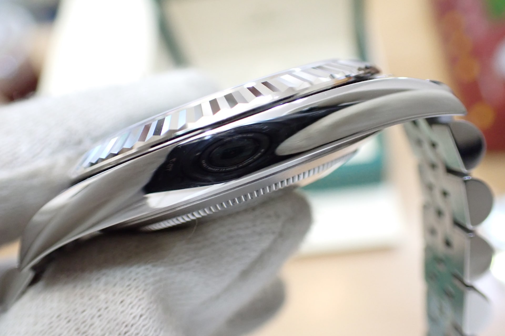 ROLEX/ロレックス デイトジャスト41 Ref.126334 WG/SS ミントグリーン/フルーテッドベゼル ジュビリーブレス 高年式/ノンポリッシュ