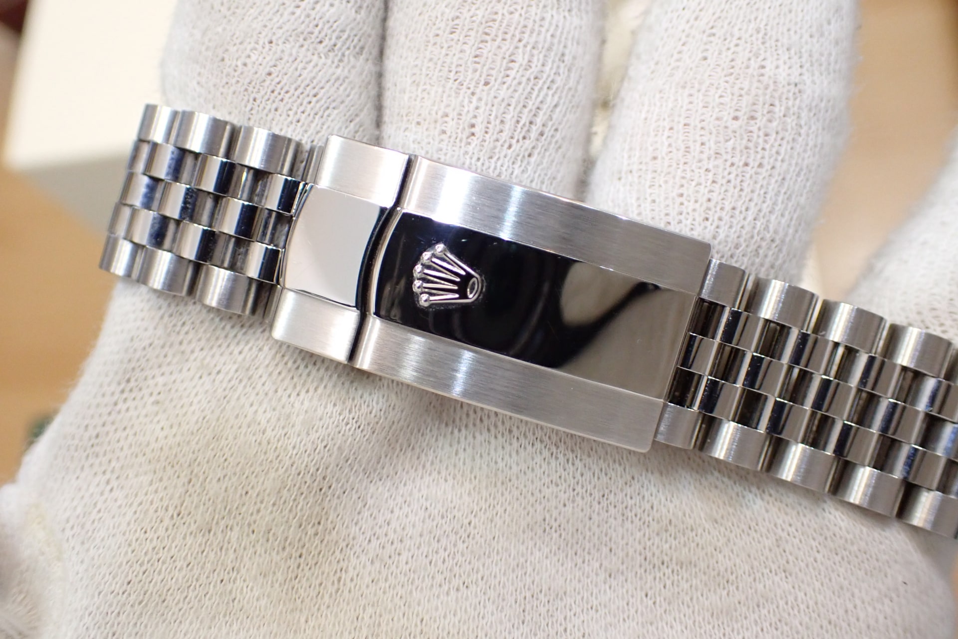 ROLEX/ロレックス デイトジャスト41 Ref.126334 WG/SS ミントグリーン/フルーテッドベゼル ジュビリーブレス 高年式/ノンポリッシュ