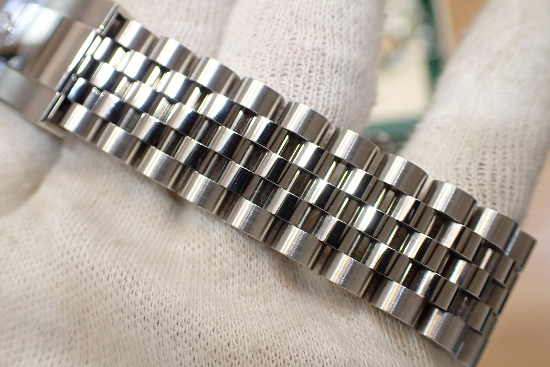 ROLEX/ロレックス デイトジャスト41 Ref.126334 WG/SS ミントグリーン/フルーテッドベゼル ジュビリーブレス 高年式/ノンポリッシュ