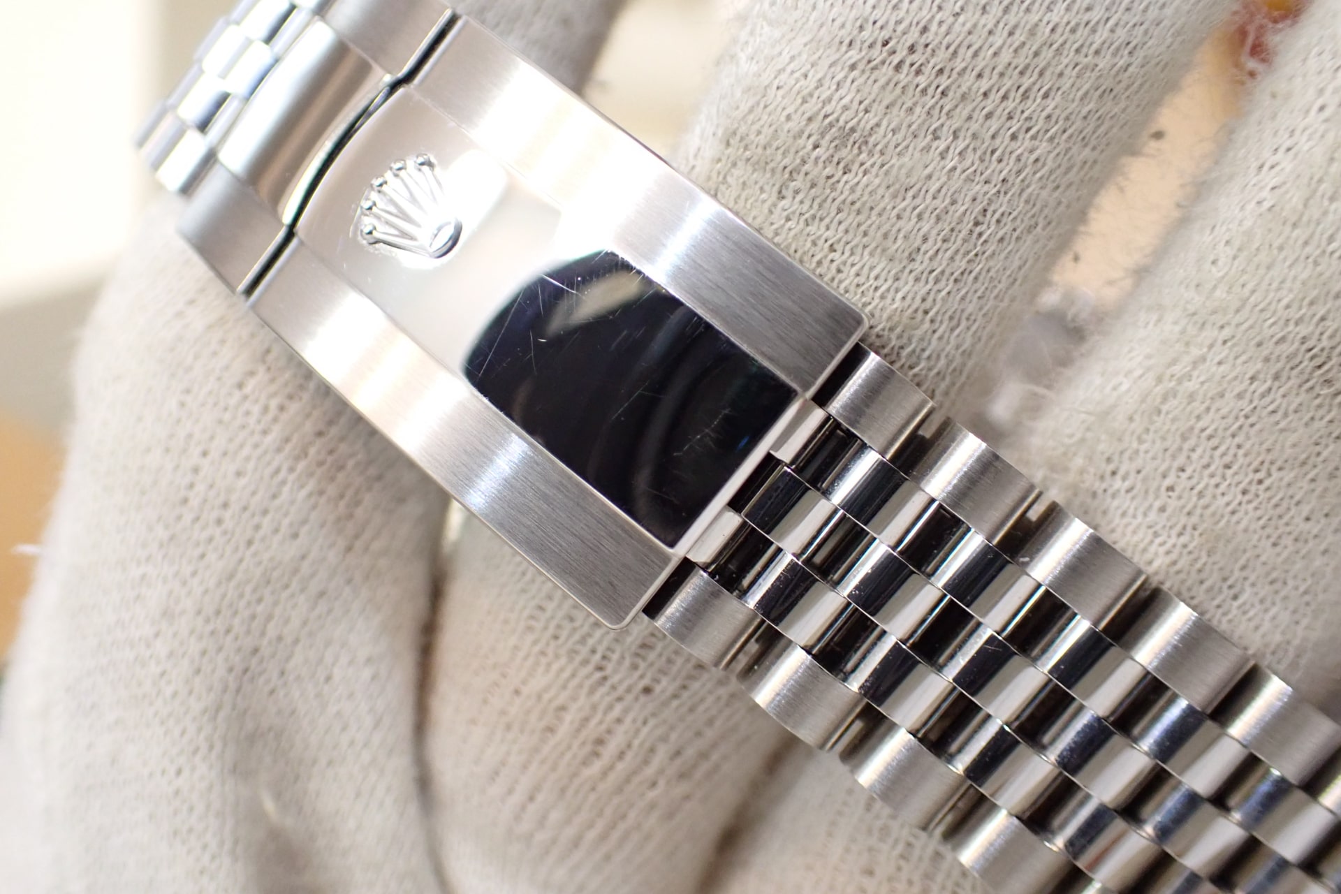 ROLEX/ロレックス デイトジャスト41 Ref.126334 WG/SS ミントグリーン/フルーテッドベゼル ジュビリーブレス 高年式/ノンポリッシュ