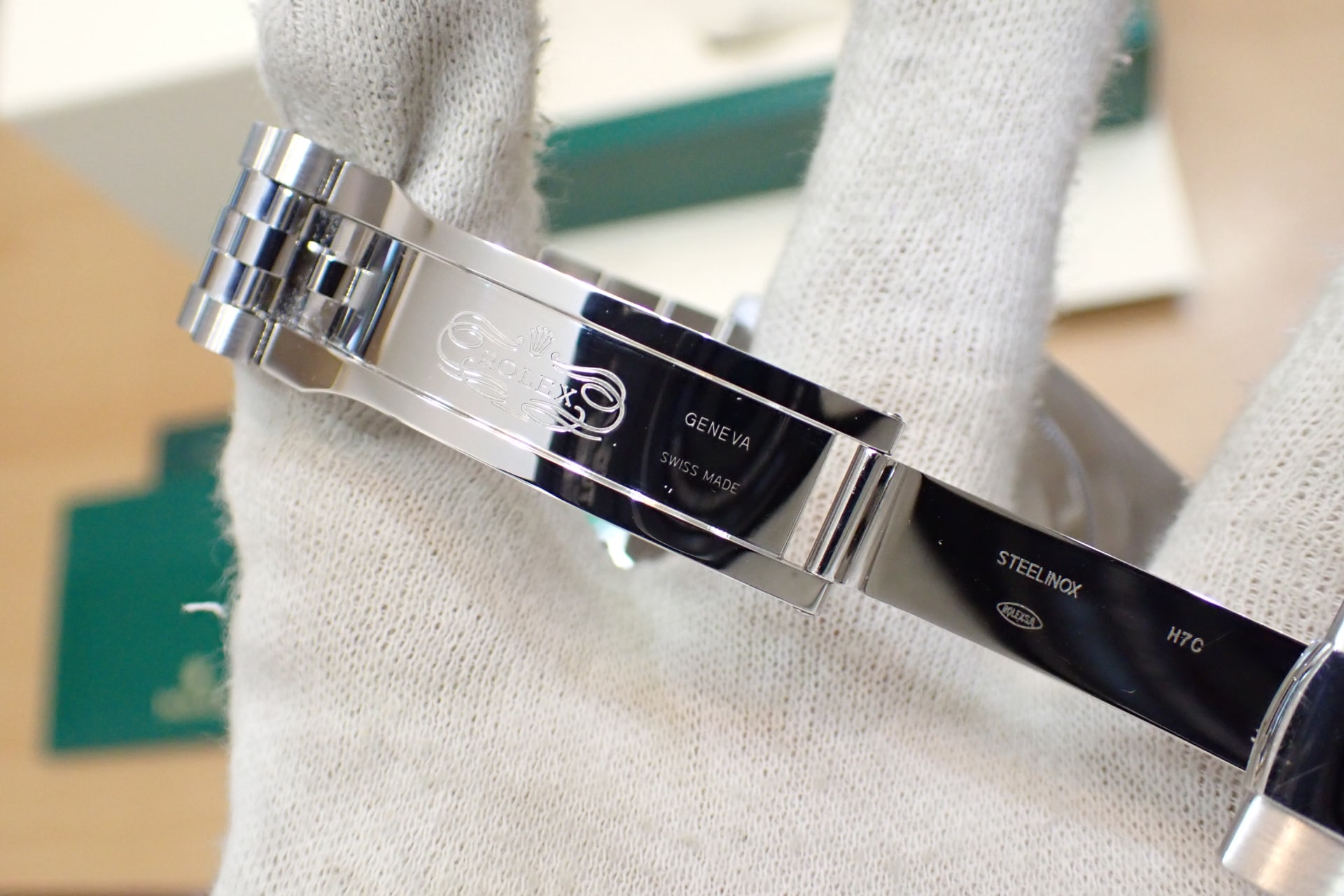 ROLEX/ロレックス デイトジャスト41 Ref.126334 WG/SS ミントグリーン/フルーテッドベゼル ジュビリーブレス 高年式/ノンポリッシュ