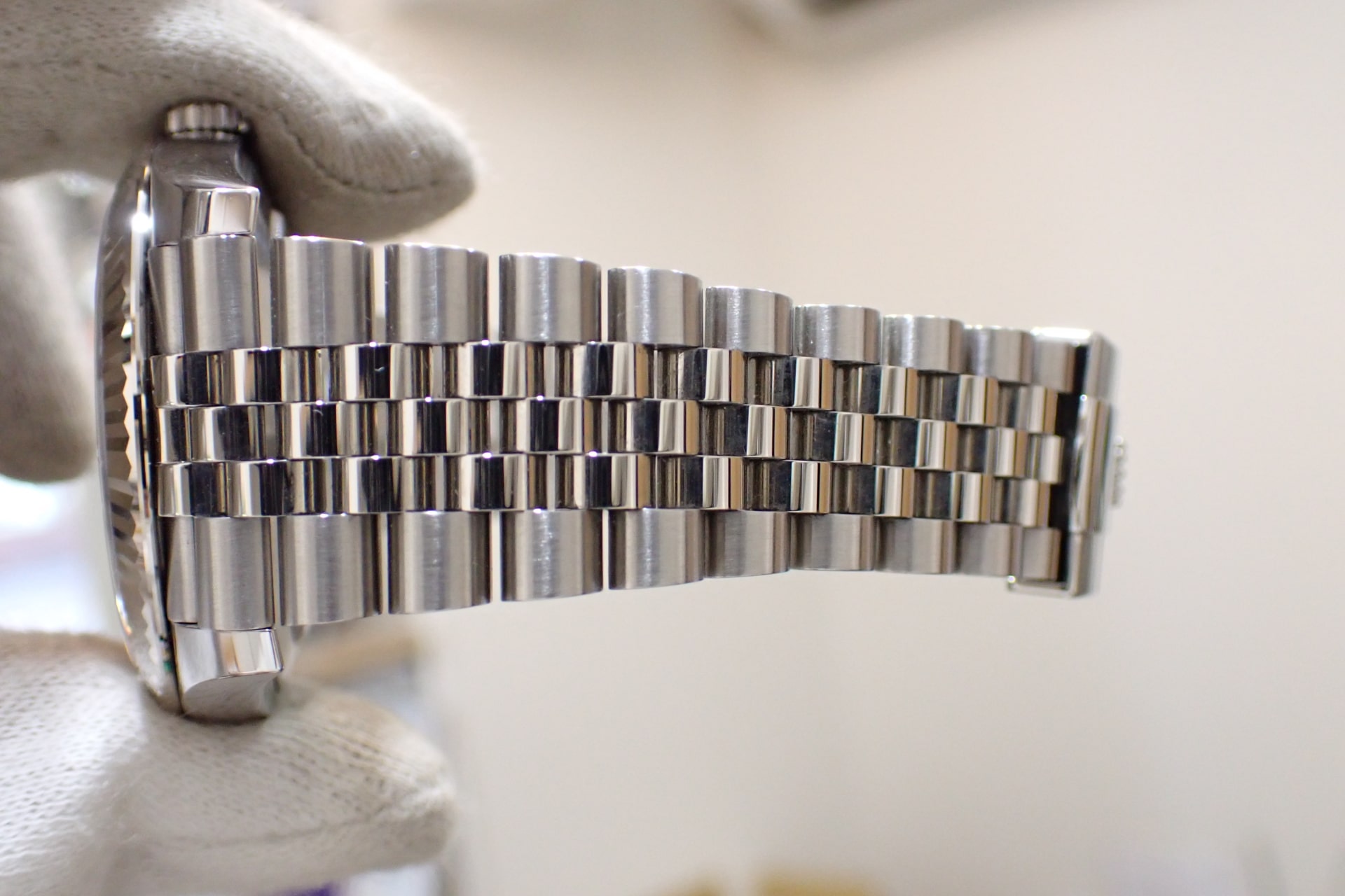 ROLEX/ロレックス デイトジャスト41 Ref.126334 WG/SS ミントグリーン/フルーテッドベゼル ジュビリーブレス 高年式/ノンポリッシュ