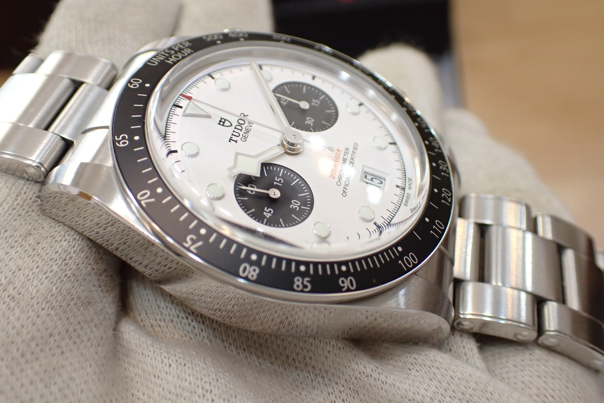 TUDOR/チューダー ヘリテージ ブラックベイ クロノ Ref.79360N 白文字盤