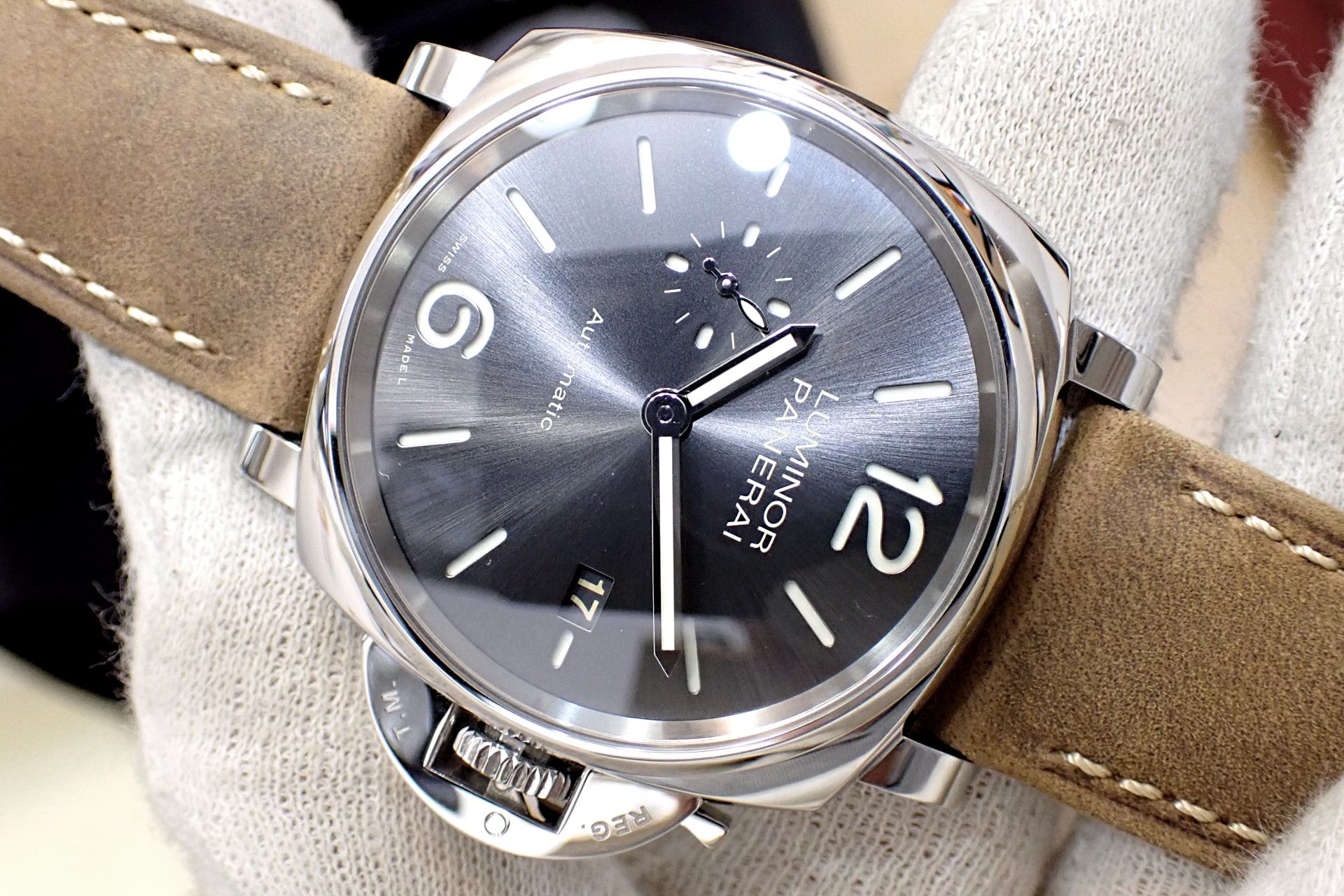 OFFICINE PANERAI/パネライ ルミノール ドゥエ 3デイズ オートマティック アッチャイオ 42MM Ref.PAM00904