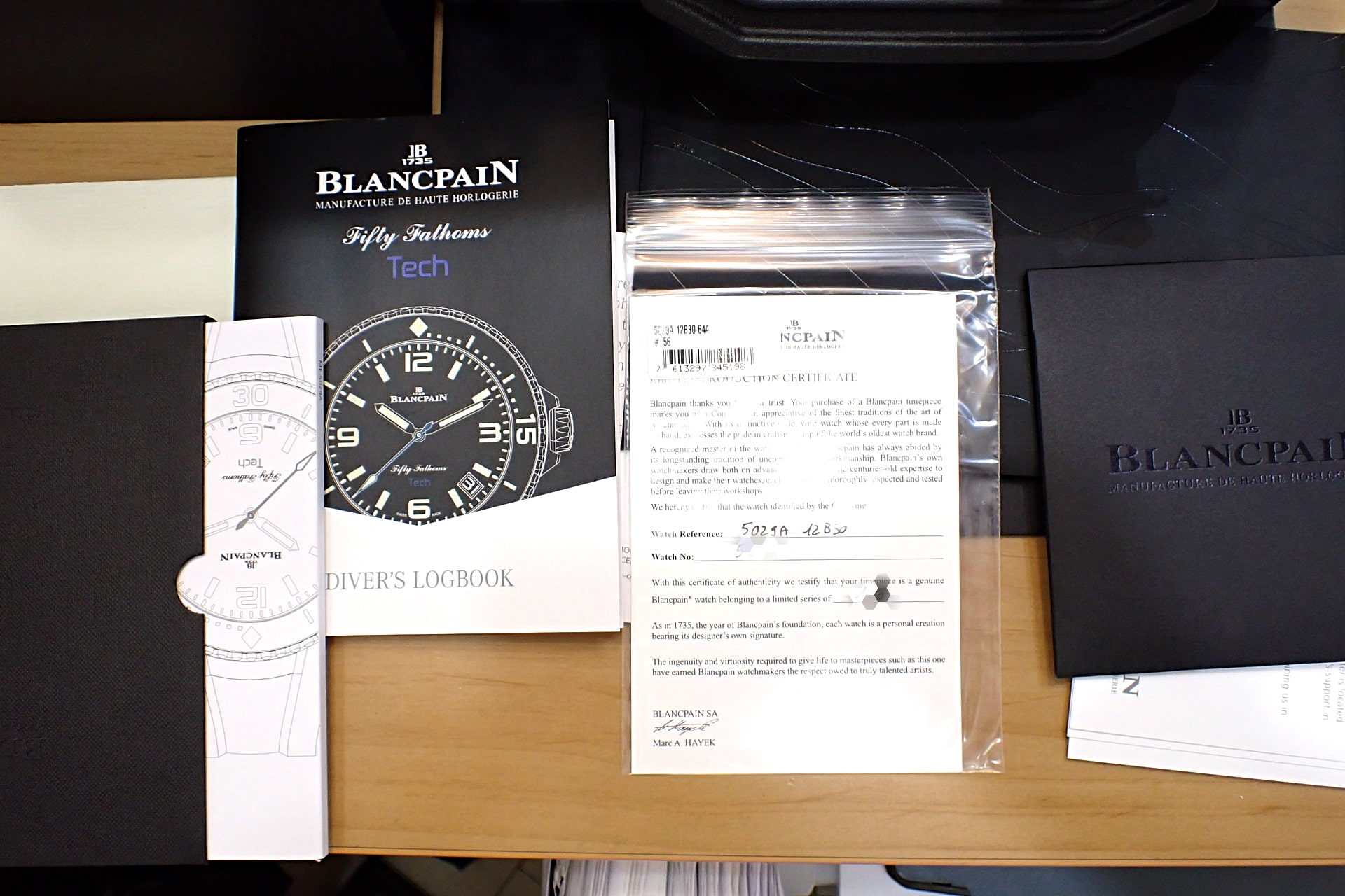 ブランパン/BLANCPAIN フィフティファゾムス テック BOC IV Ref.5029A-12B30-64A チタン製
