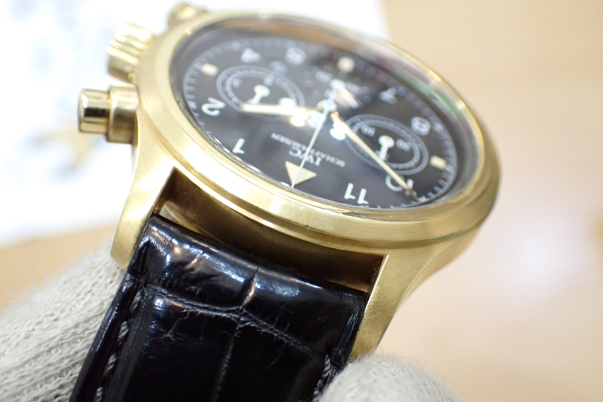 IWC フリーガー クロノグラフ 18KYG メカクォーツ Ref.3740