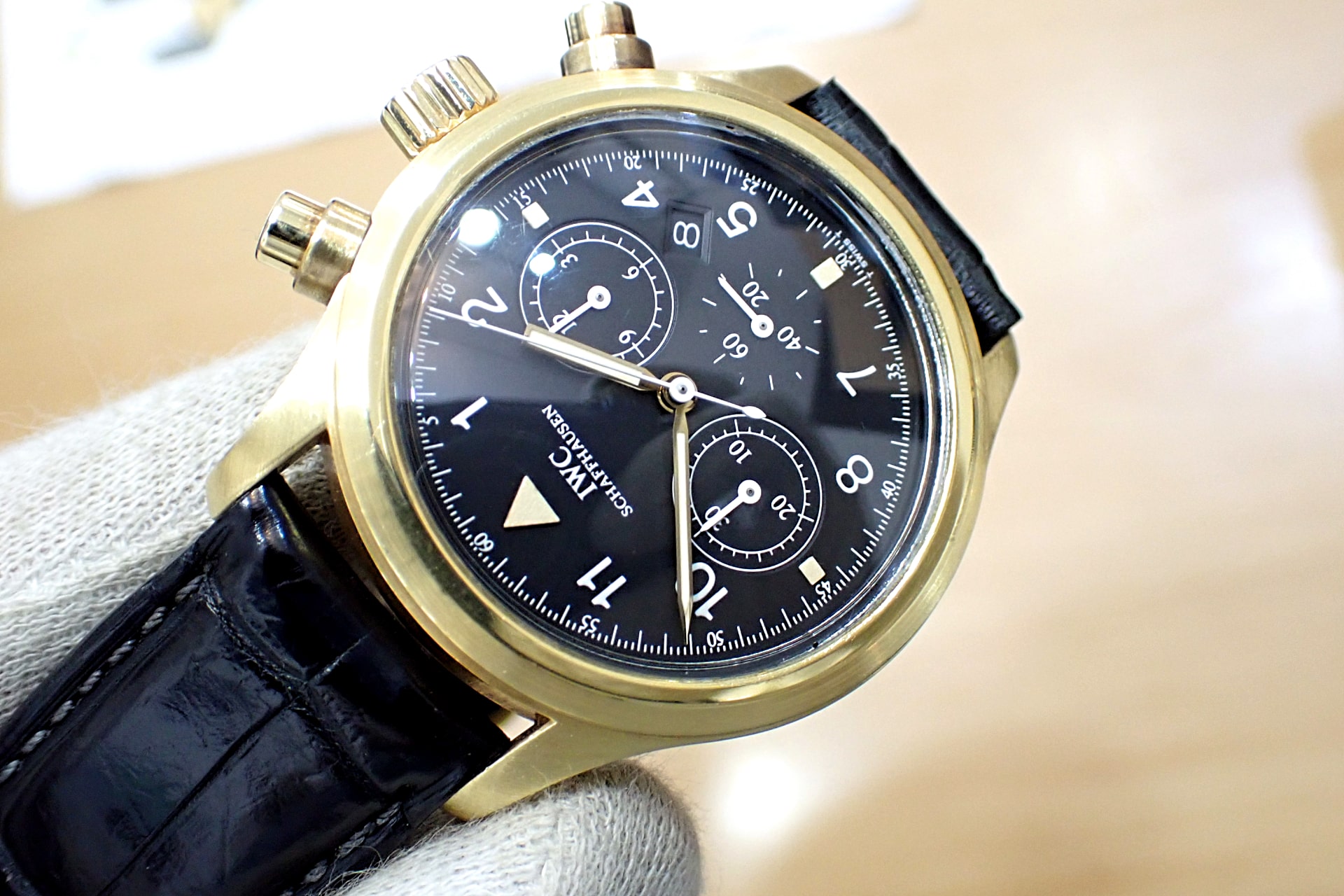 IWC フリーガー クロノグラフ 18KYG メカクォーツ Ref.3740