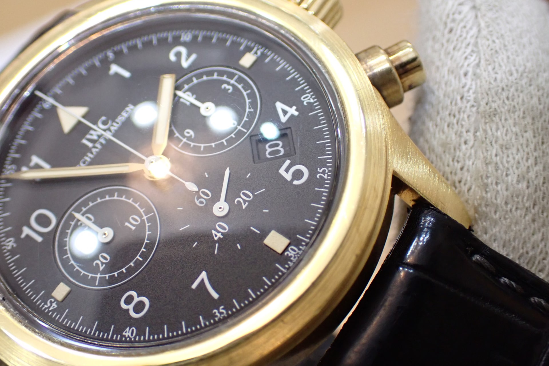 IWC フリーガー クロノグラフ 18KYG メカクォーツ Ref.3740