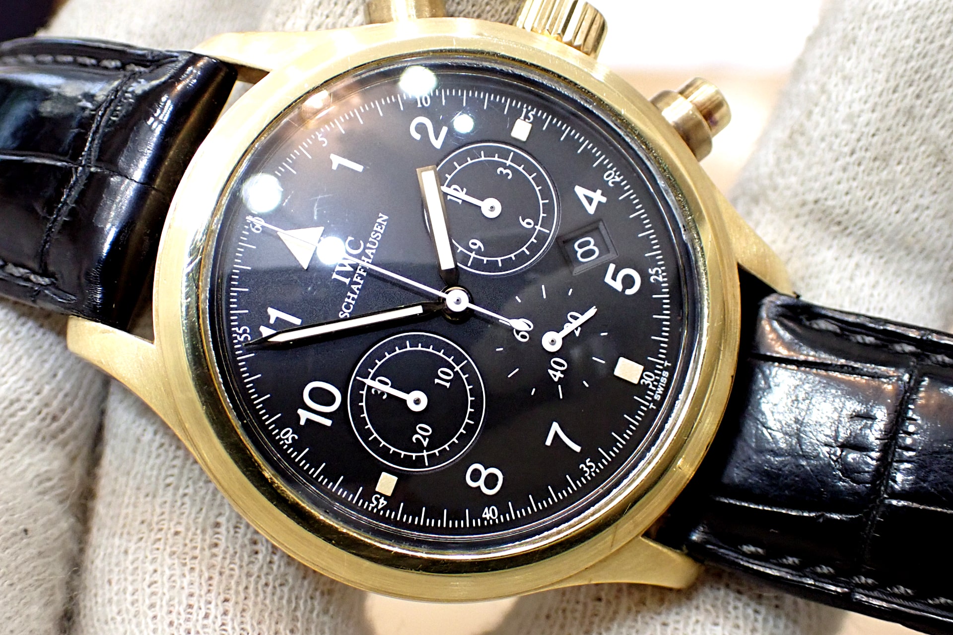 IWC フリーガー クロノグラフ 18KYG メカクォーツ Ref.3740