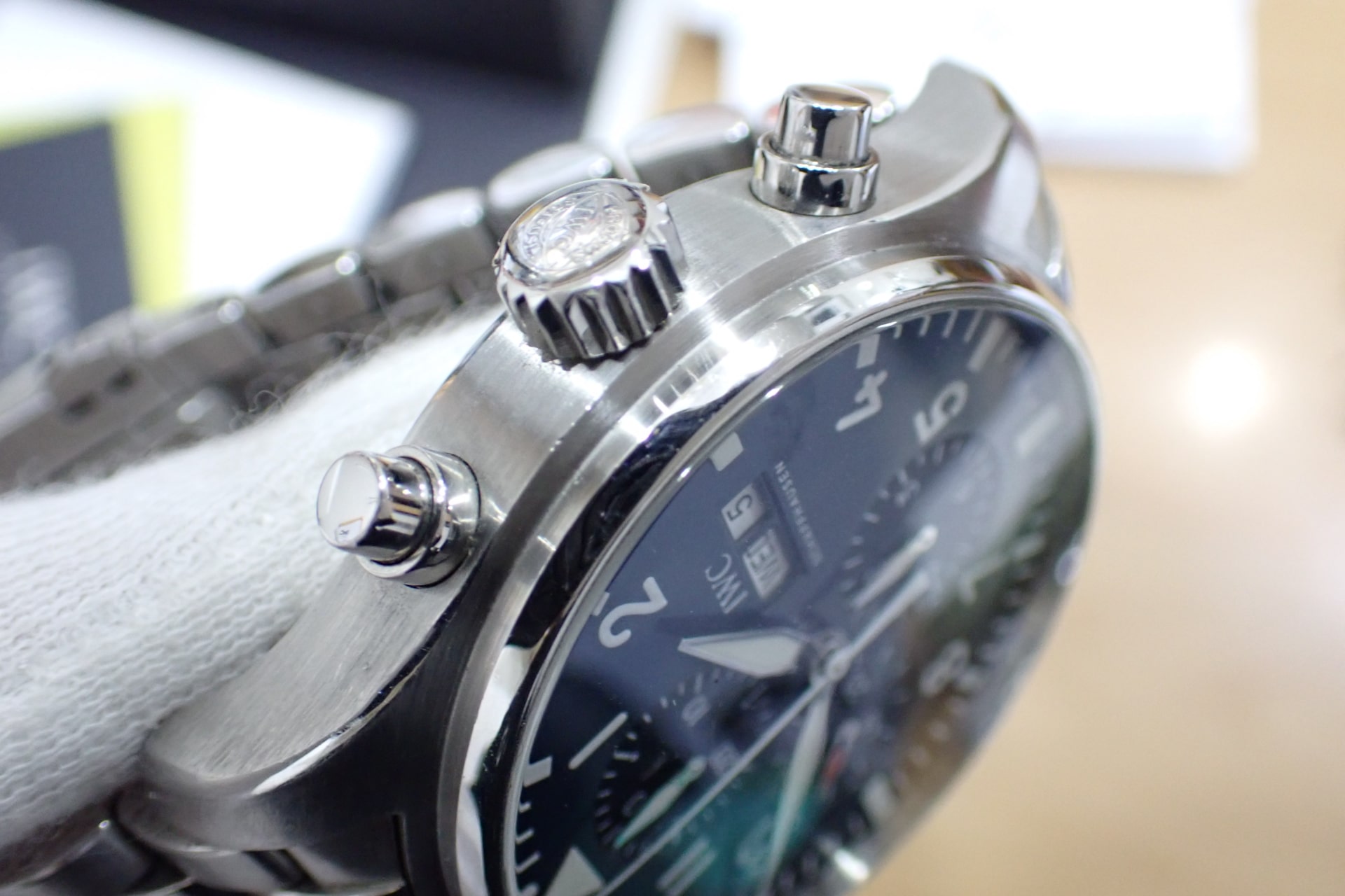 IWC パイロットウォッチ クロノグラフ プティプランス Ref.IW377717 ブルー