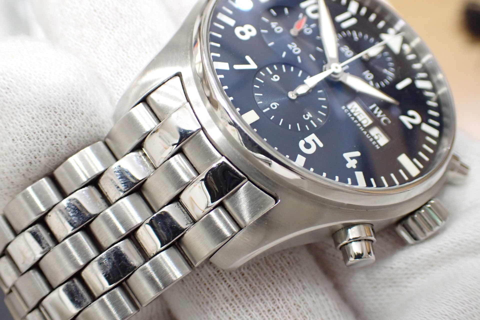 IWC パイロットウォッチ クロノグラフ プティプランス Ref.IW377717 ブルー