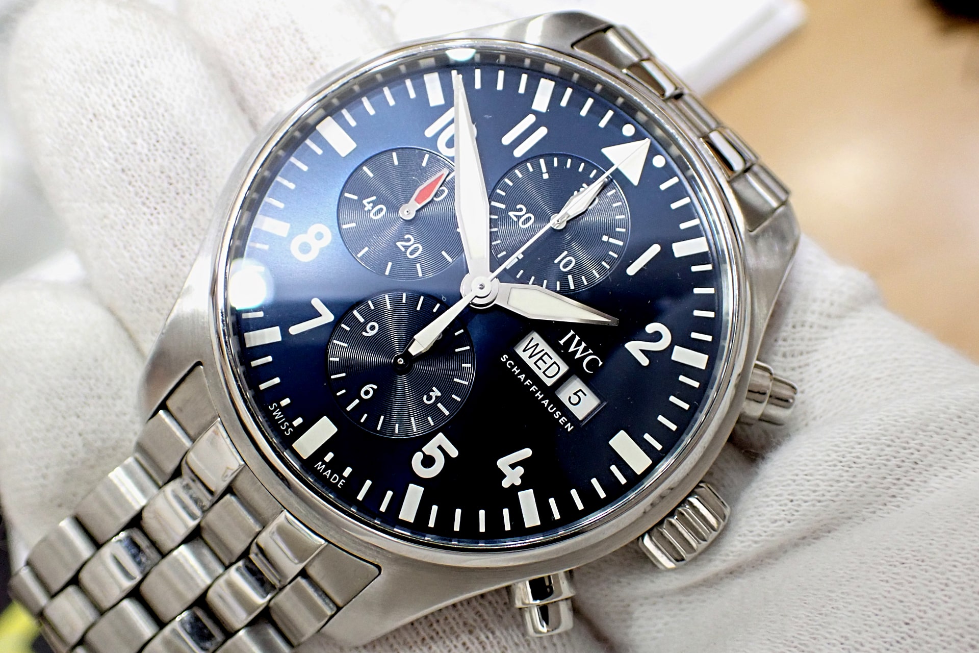 IWC パイロットウォッチ クロノグラフ プティプランス Ref.IW377717 ブルー