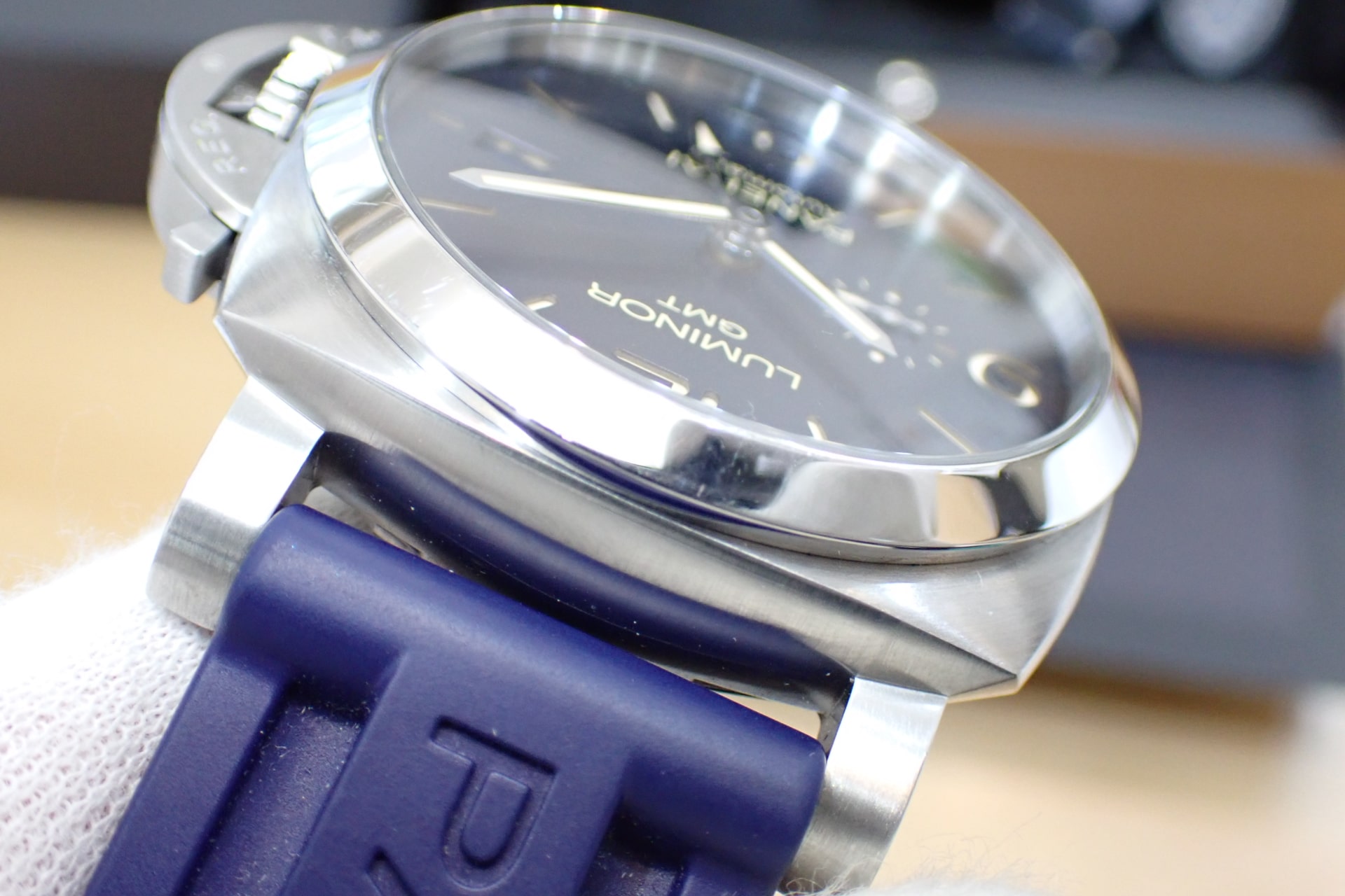 OFFICINE PANERAI/オフィチーネ パネライ ルミノール1950 GMT Ref.PAM01033 ブルー