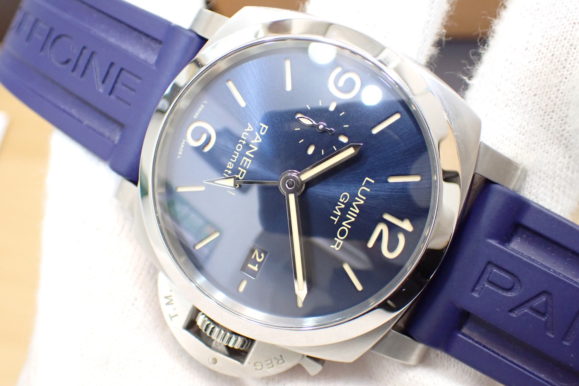 OFFICINE PANERAI/オフィチーネ パネライ ルミノール1950 GMT Ref.PAM01033 ブルー
