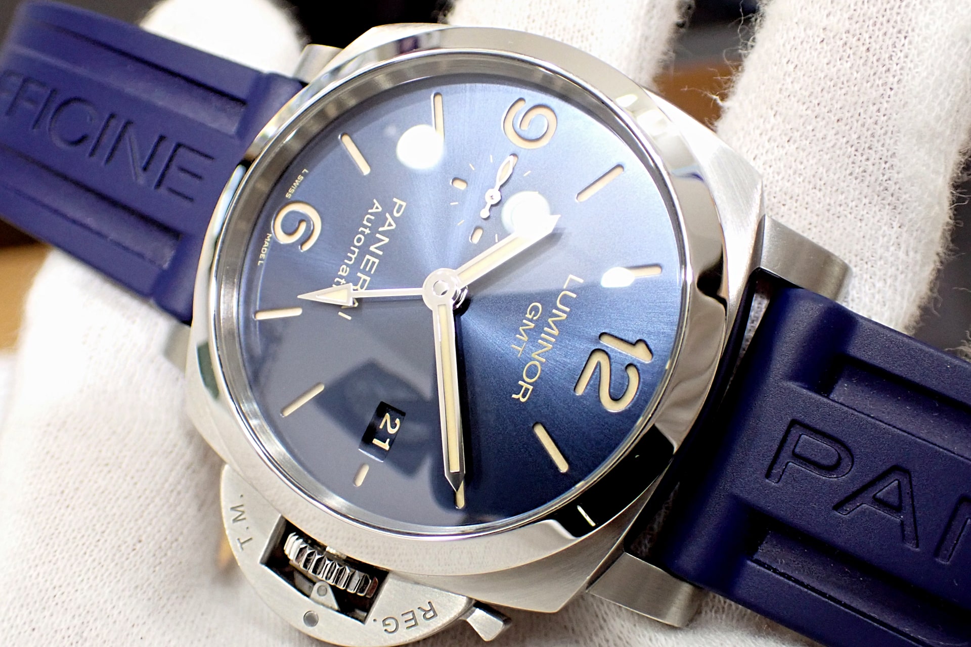 OFFICINE PANERAI/オフィチーネ パネライ ルミノール1950 GMT Ref.PAM01033 ブルー
