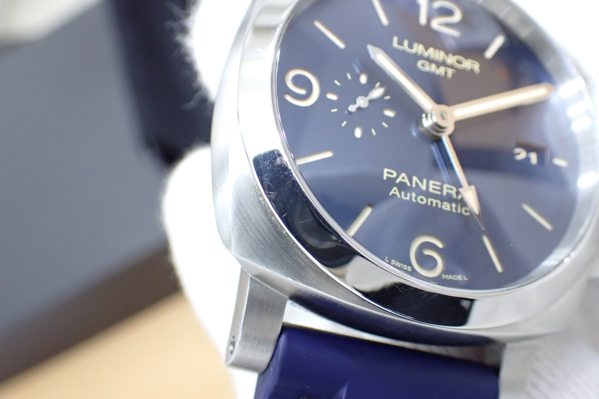 OFFICINE PANERAI/オフィチーネ パネライ ルミノール1950 GMT Ref.PAM01033 ブルー