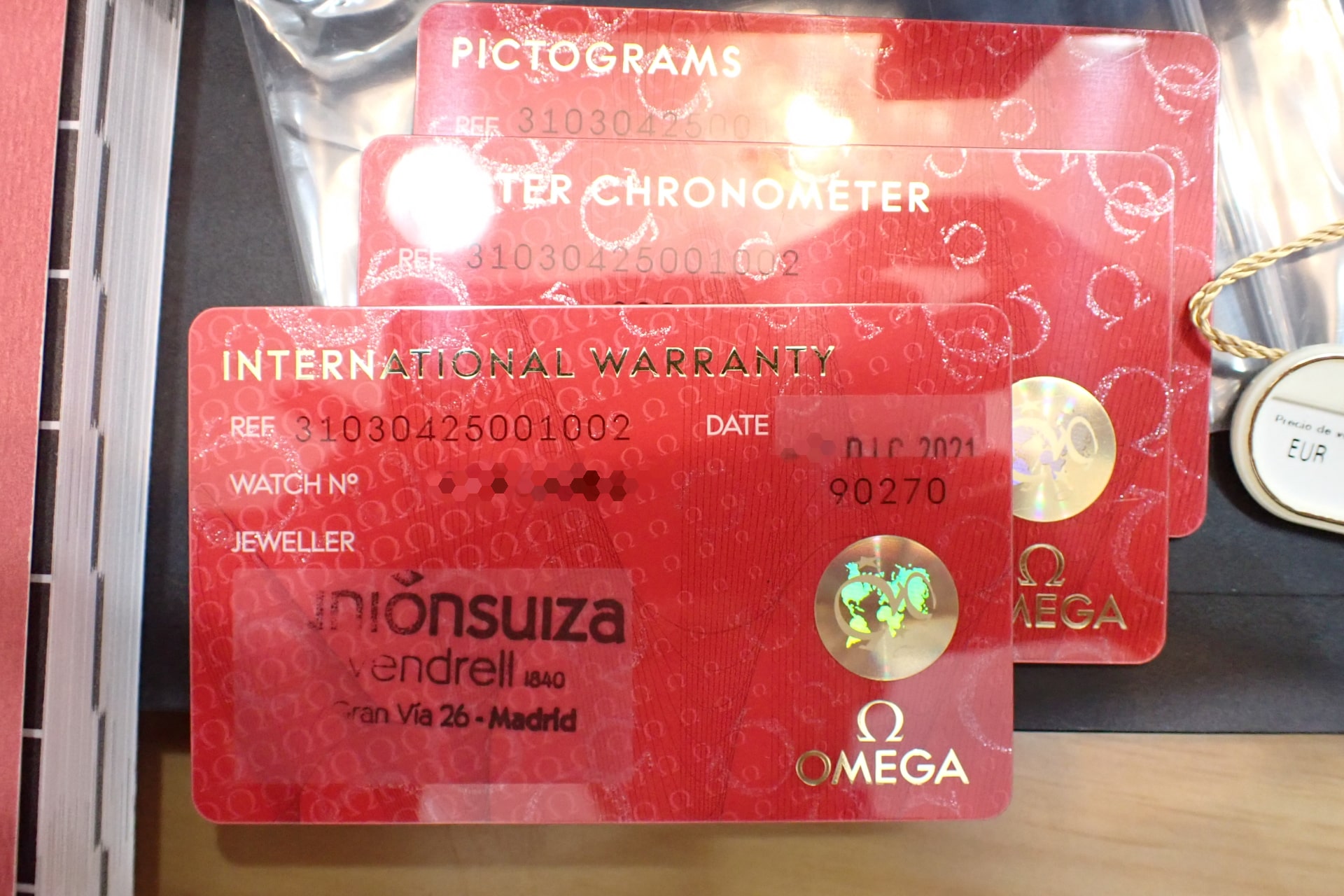 OMEGA/オメガ スピードマスター ムーンウォッチ プロフェッショナル コーアクシャル マスタークロノメーター Ref.310.30.42.50.01.002 高年式/一部保護シール付き