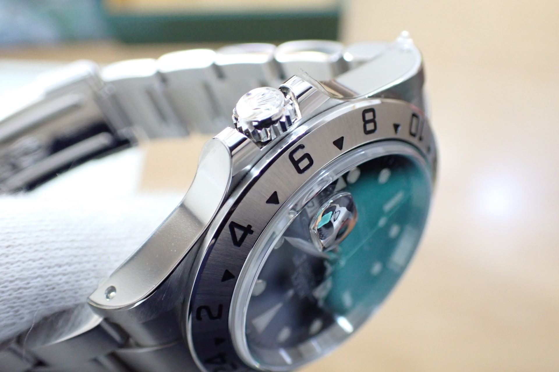 デッドストック ROLEX/ロレックス エクスプローラー2 Ref.16570 K番 黒文字盤/ノンポリッシュ