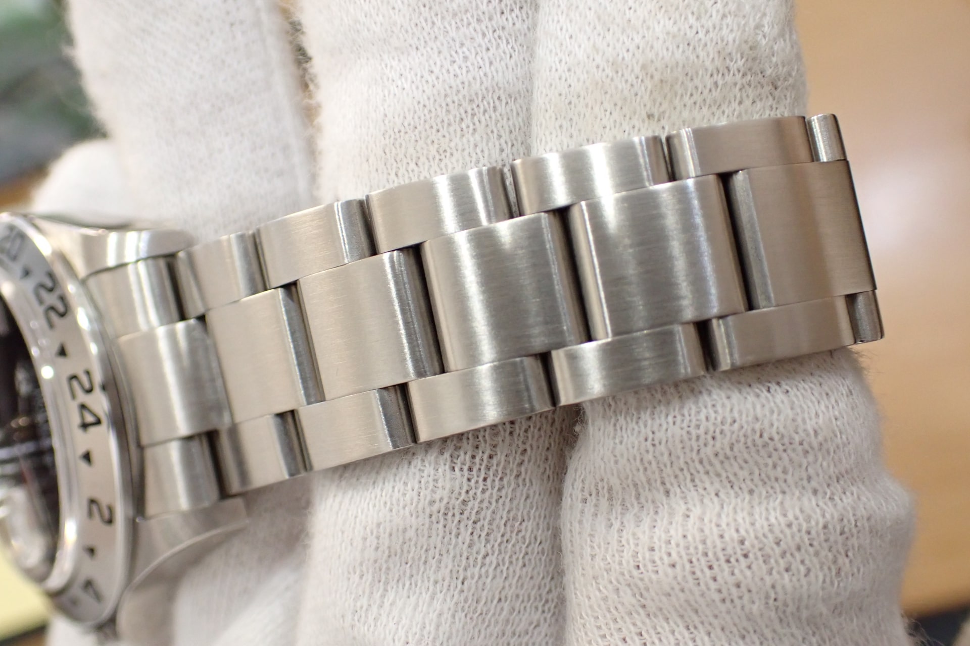 デッドストック ROLEX/ロレックス エクスプローラー2 Ref.16570 K番 黒文字盤/ノンポリッシュ