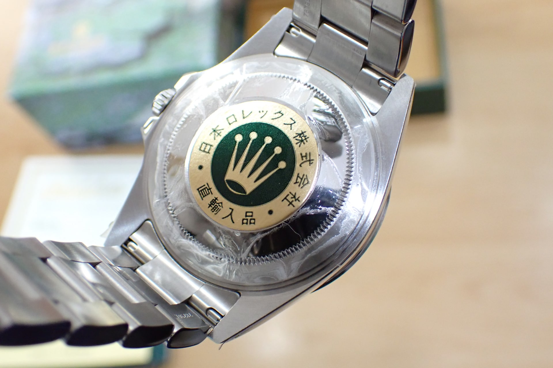 デッドストック ROLEX/ロレックス エクスプローラー2 Ref.16570 K番 黒文字盤/ノンポリッシュ