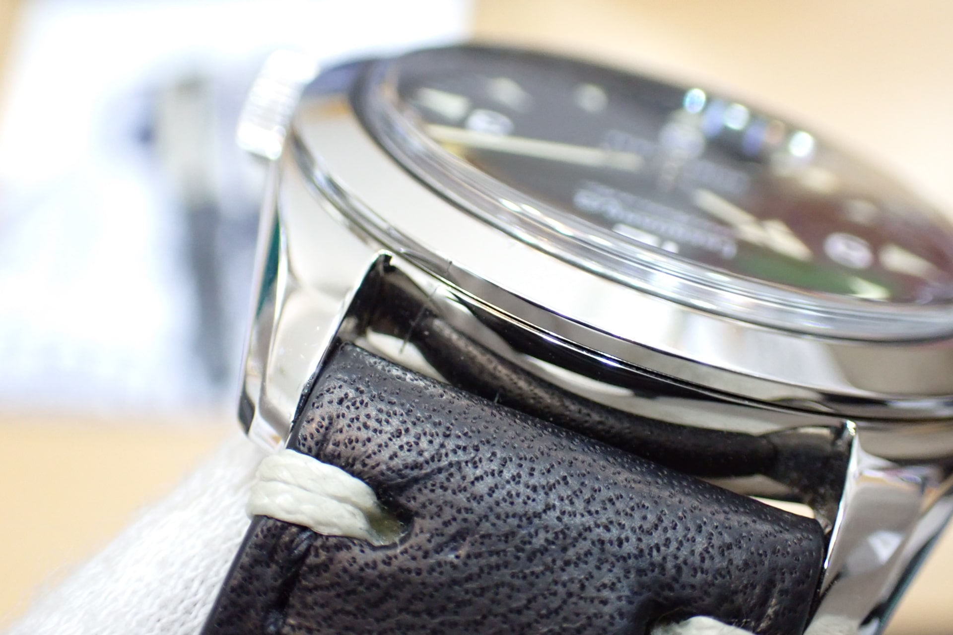 EBERHARD/エベラール サイエンティグラフ Ref.41043.01 CP 黒文字盤 メーカー純正レザーストラップ2本付き