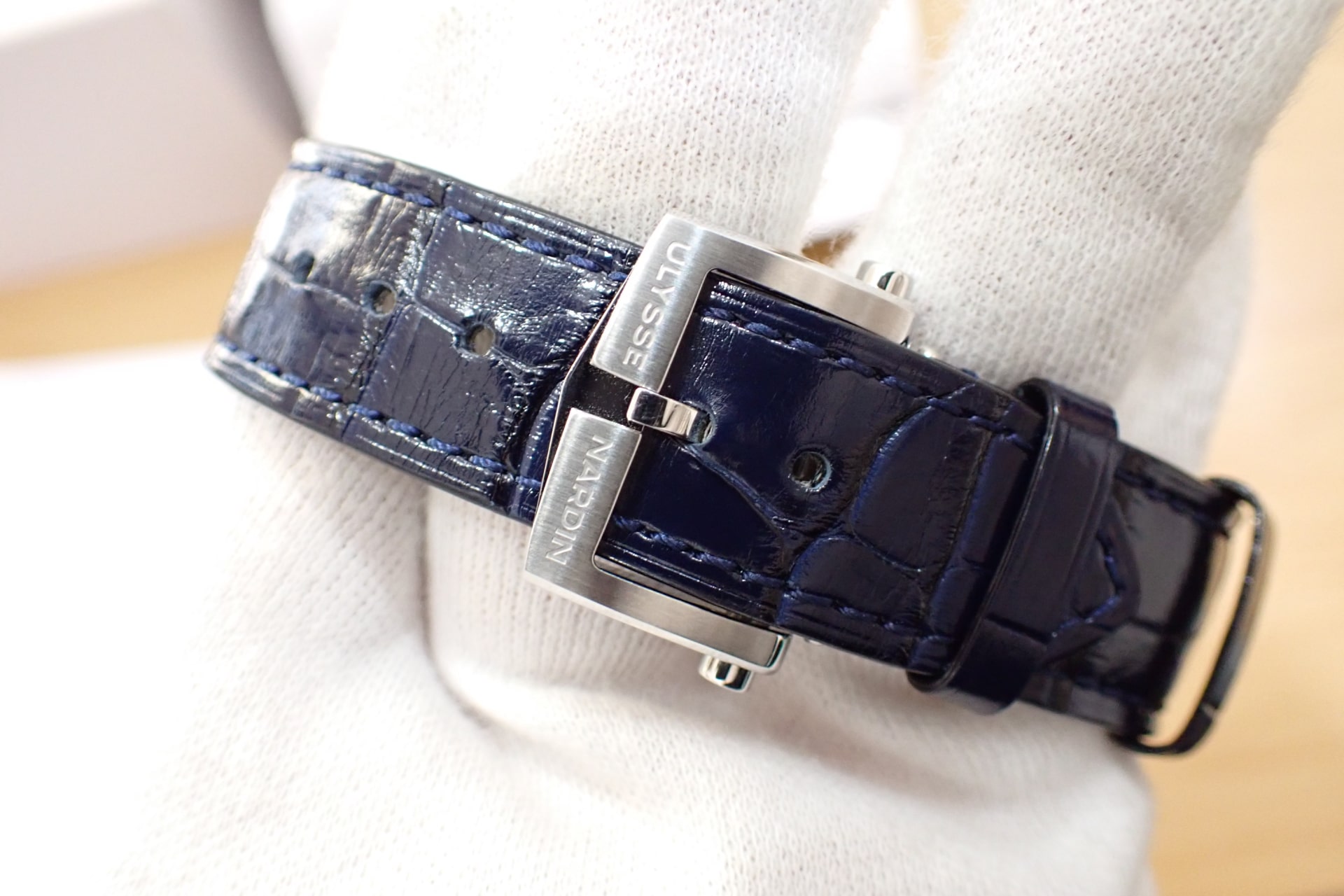 ULYSSE NARDIN/ユリスナルダン マリーン トルピユール アニュアルカレンダー クロノグラフ 限定300本 Ref.1533-320LE-3A-175/1A