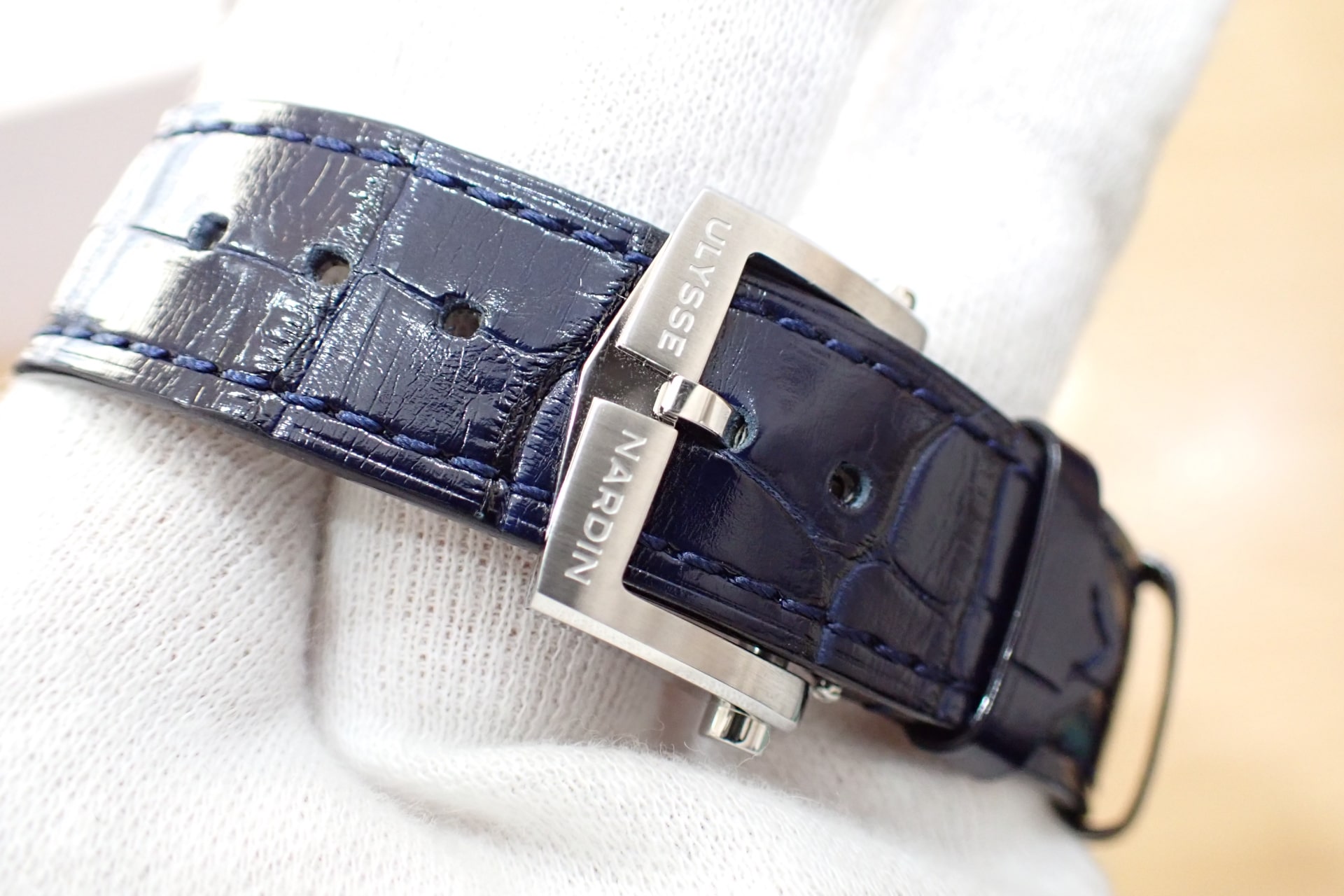 ULYSSE NARDIN/ユリスナルダン マリーン トルピユール アニュアルカレンダー クロノグラフ 限定300本 Ref.1533-320LE-3A-175/1A