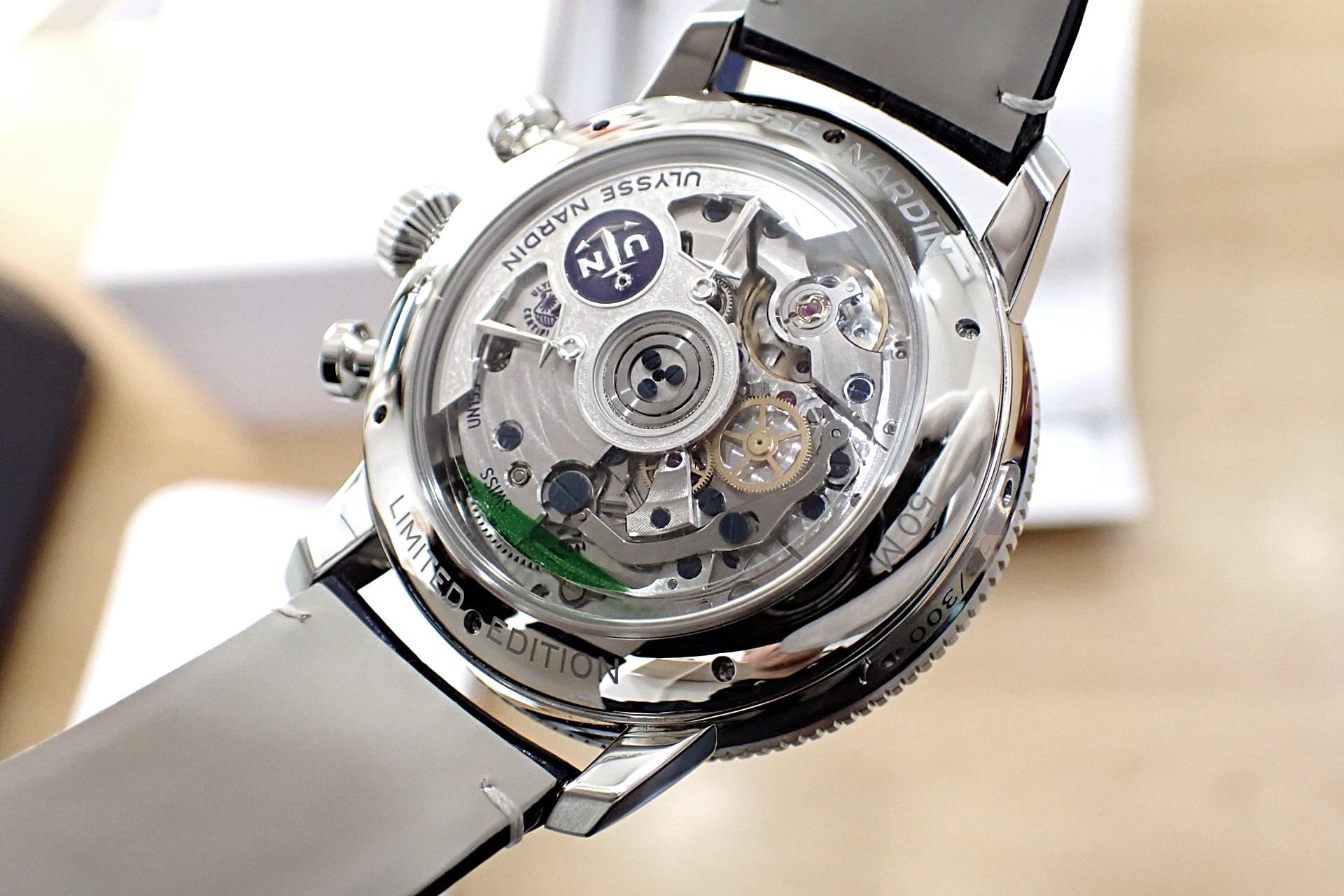 ULYSSE NARDIN/ユリスナルダン マリーン トルピユール アニュアルカレンダー クロノグラフ 限定300本 Ref.1533-320LE-3A-175/1A