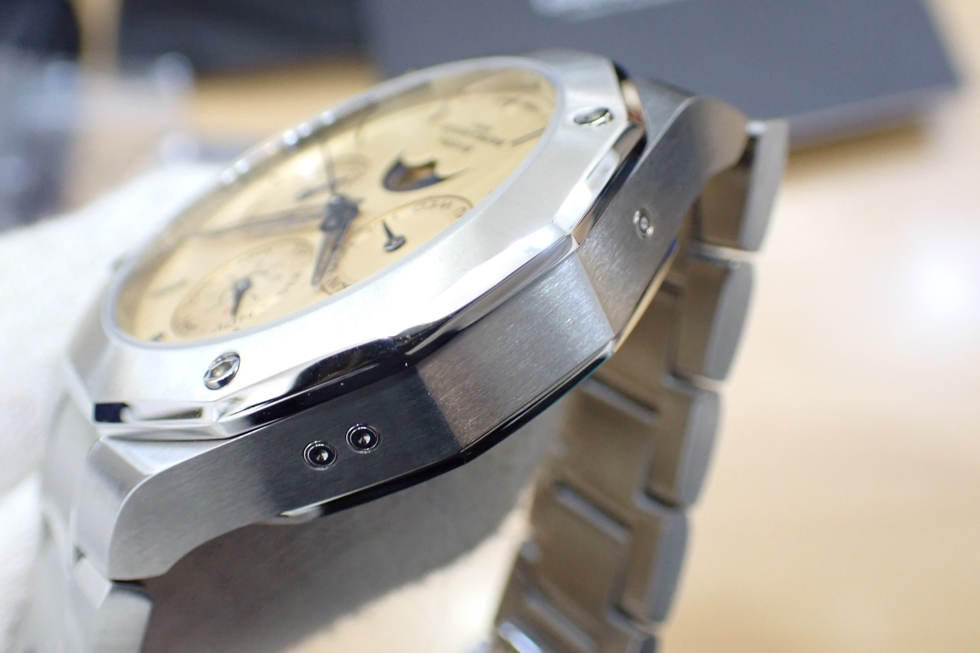 BAUME&MERCIER/ボーム&メルシエ リビエラ ボーマティック パーペチュアルカレンダー Ref:M0A10742 世界限定50本