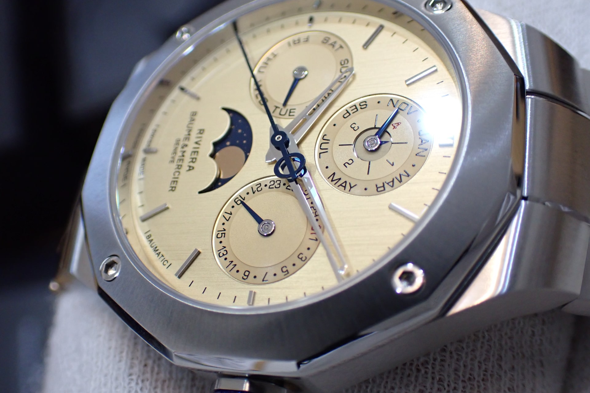 BAUME&MERCIER/ボーム&メルシエ リビエラ ボーマティック パーペチュアルカレンダー Ref:M0A10742 世界限定50本