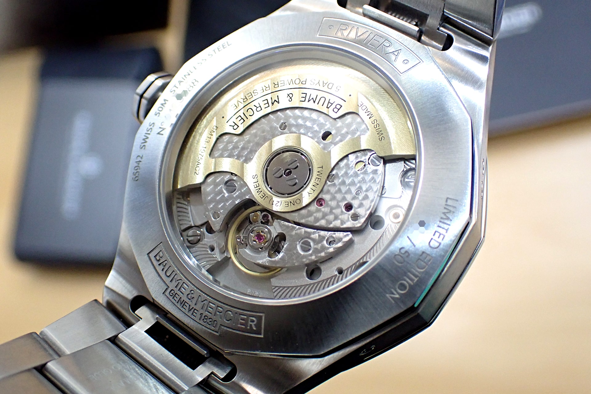 BAUME&MERCIER/ボーム&メルシエ リビエラ ボーマティック パーペチュアルカレンダー Ref:M0A10742 世界限定50本