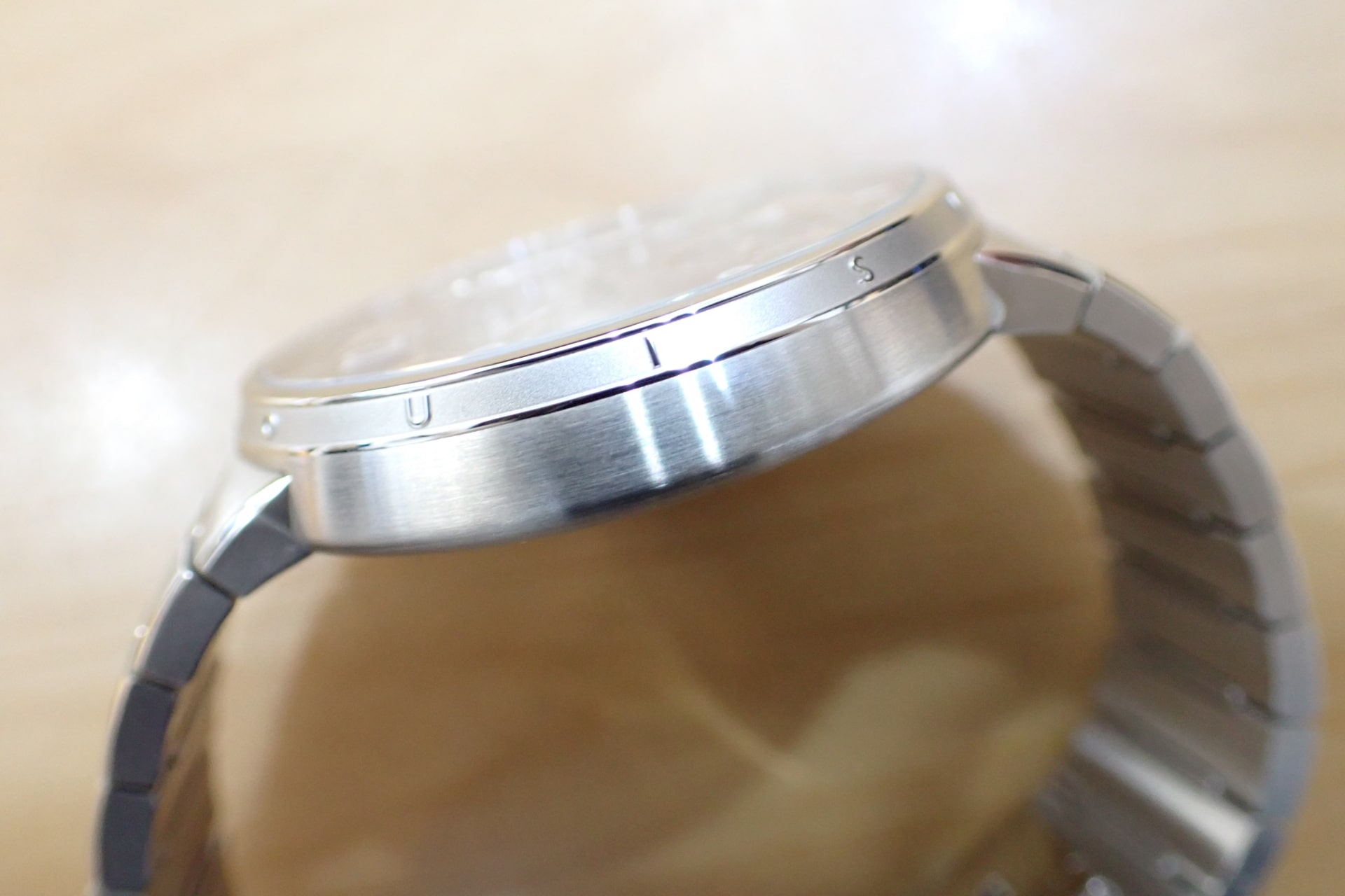 LOUIS VUITTON/ルイヴィトン タンブール オートマティック ステンレススティール Ref.W1ST20 ブルー文字盤