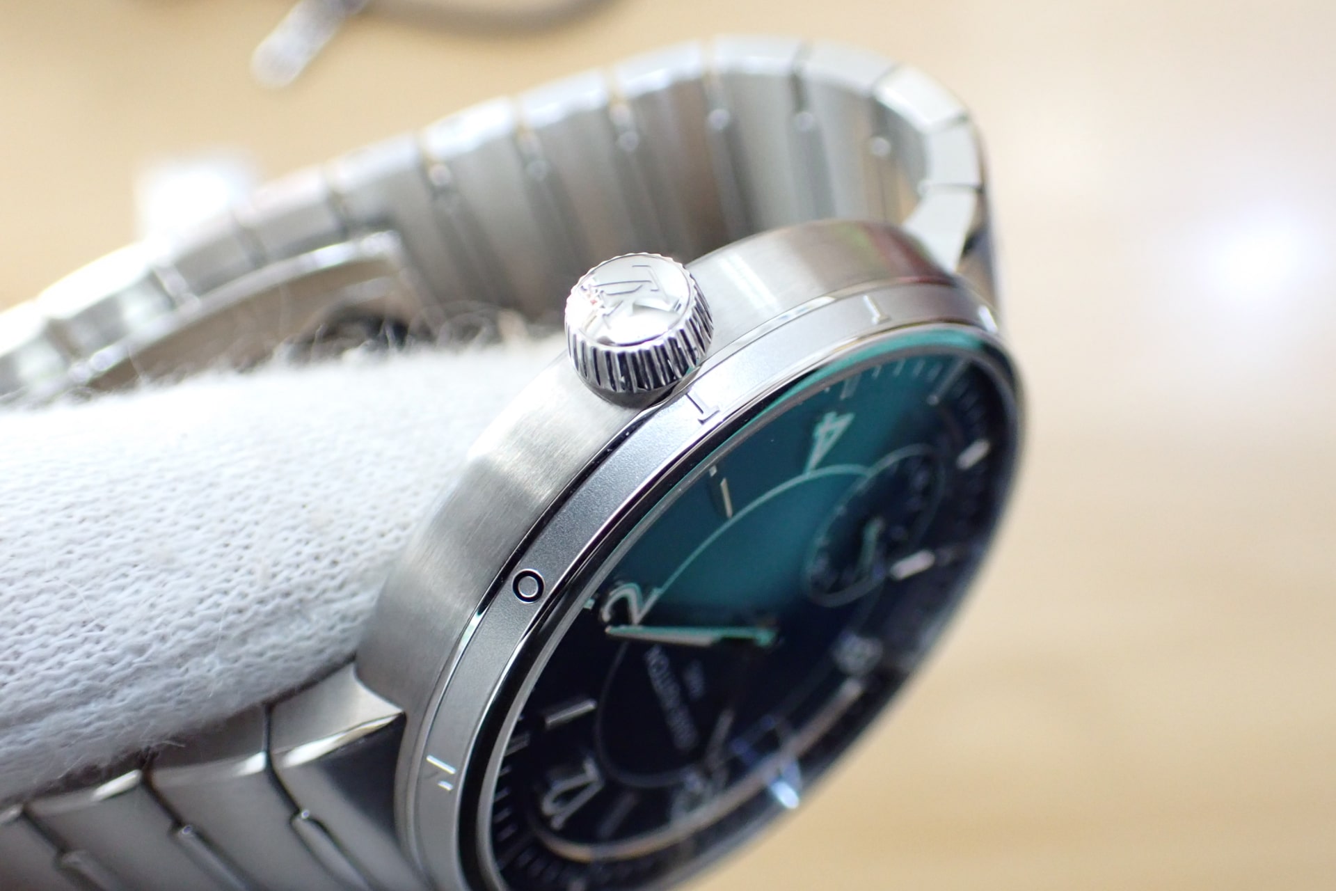 LOUIS VUITTON/ルイヴィトン タンブール オートマティック ステンレススティール Ref.W1ST20 ブルー文字盤