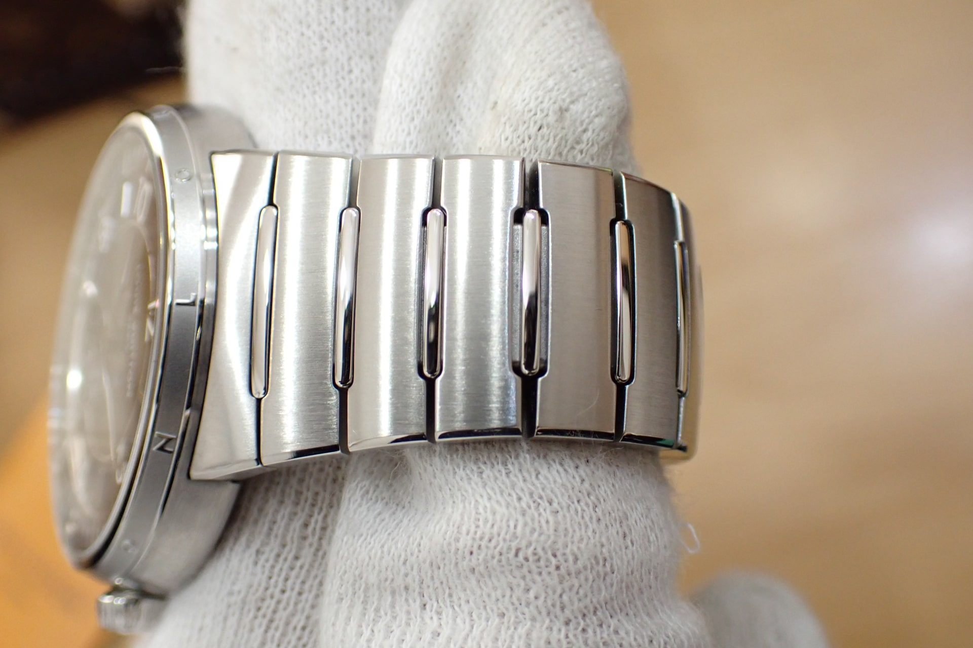 LOUIS VUITTON/ルイヴィトン タンブール オートマティック ステンレススティール Ref.W1ST20 ブルー文字盤