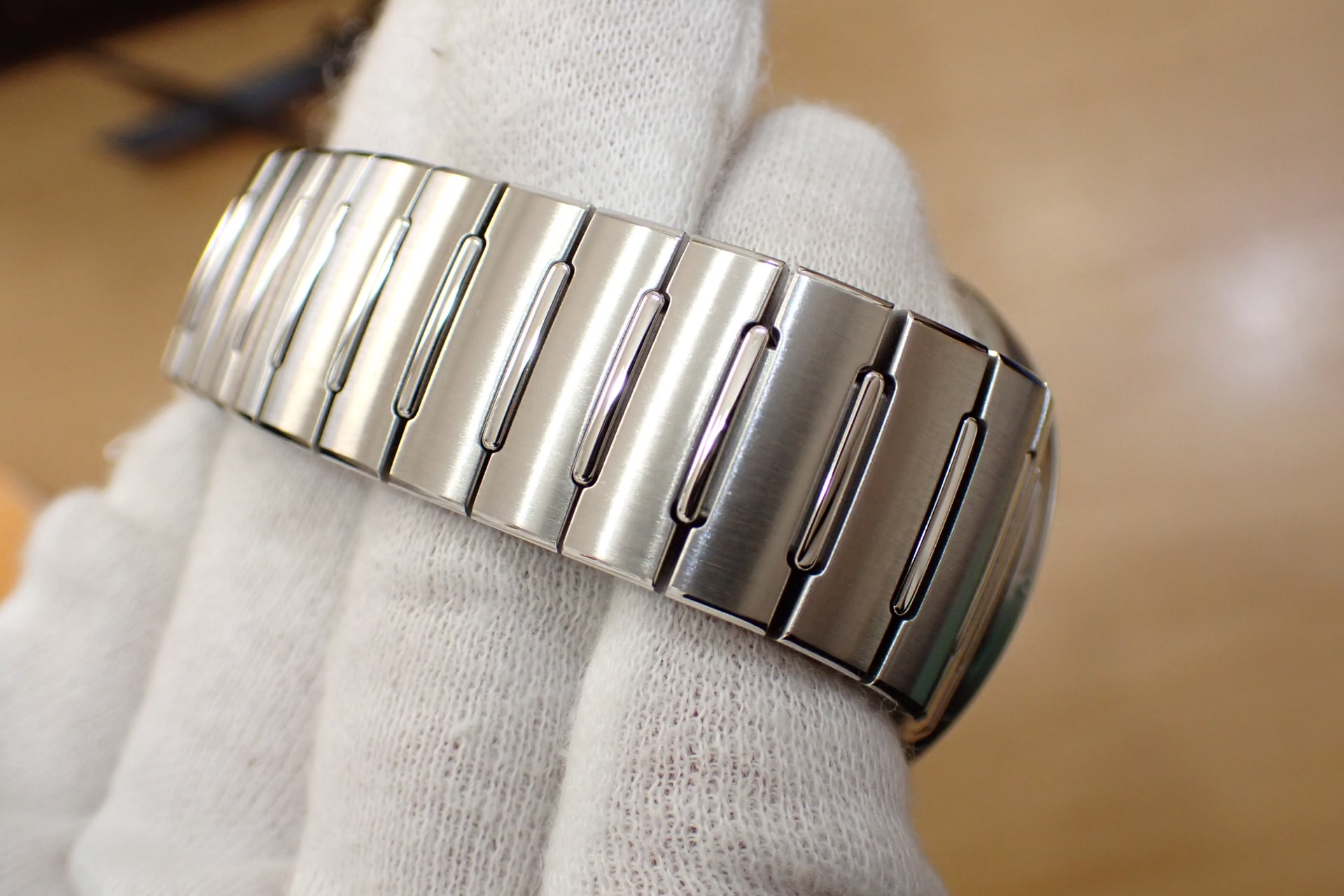 LOUIS VUITTON/ルイヴィトン タンブール オートマティック ステンレススティール Ref.W1ST20 ブルー文字盤