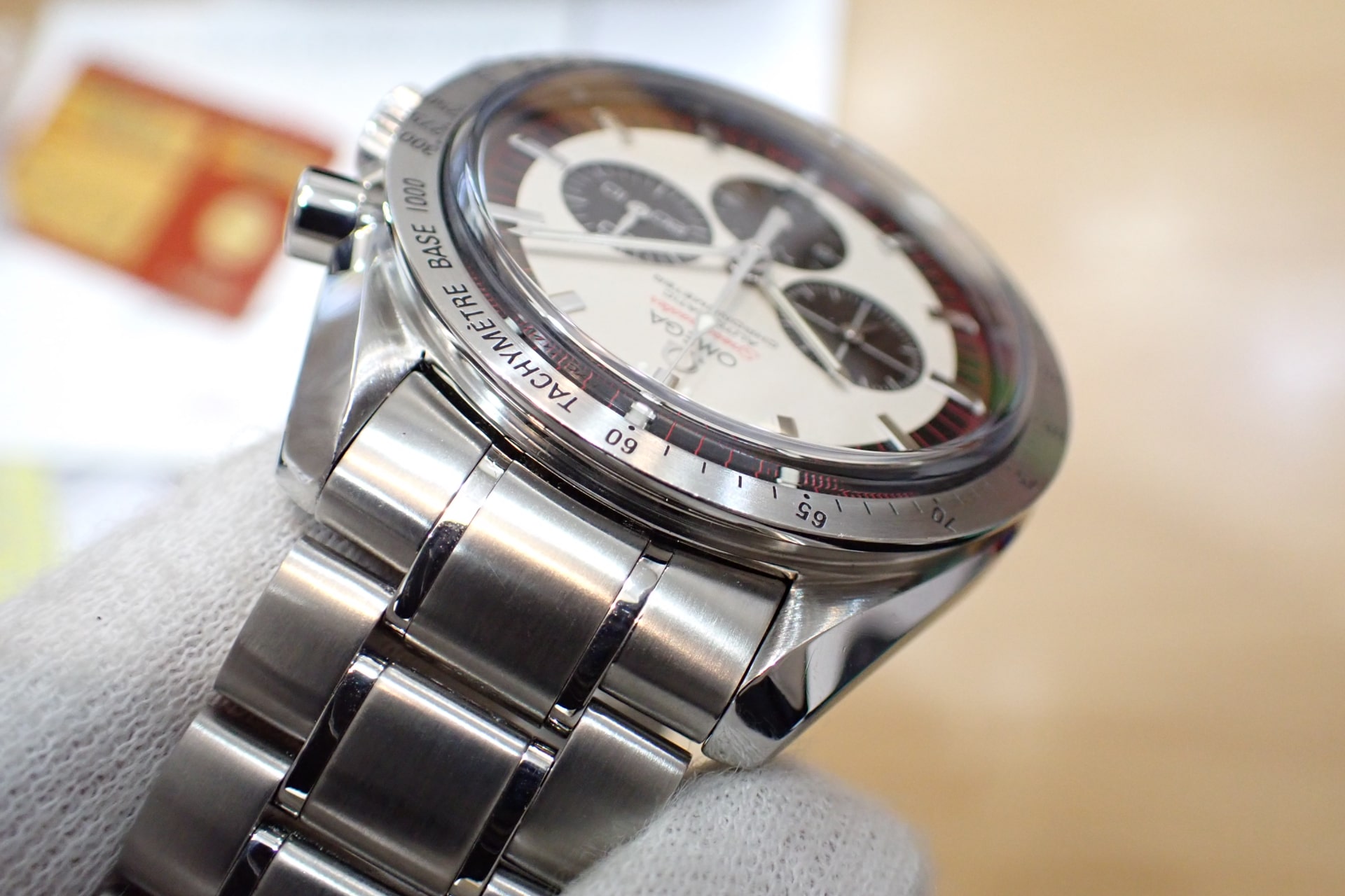 OMEGA/オメガ Ref.3559.32.00 レーシング M.シューマッハ 世界6000本限定 ホワイトダイヤル