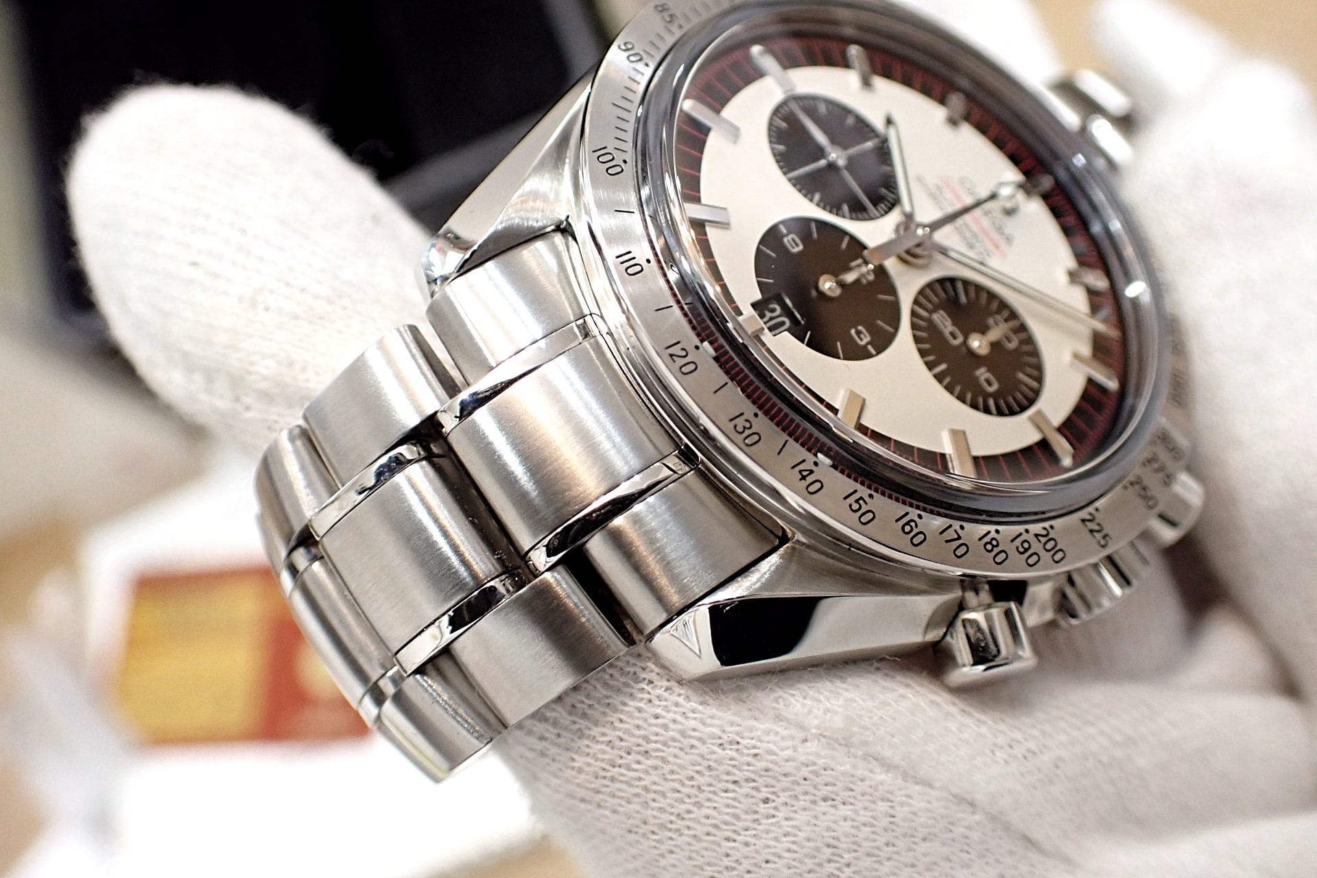 OMEGA/オメガ Ref.3559.32.00 レーシング M.シューマッハ 世界6000本限定 ホワイトダイヤル