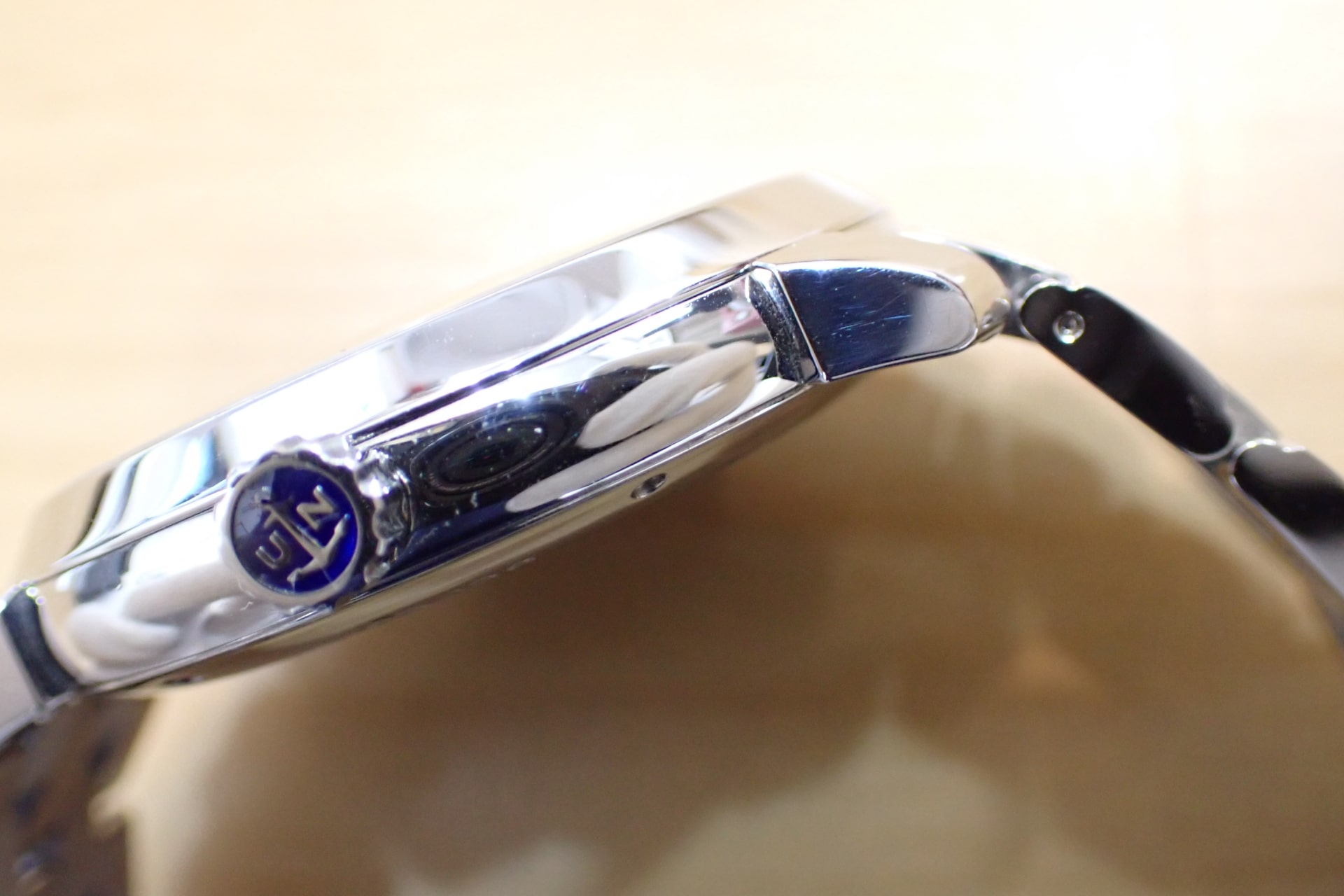 ULYSSE NARDIN/ユリスナルダン クラシコ エナメル文字盤 ブルー Ref.3203-136/E3