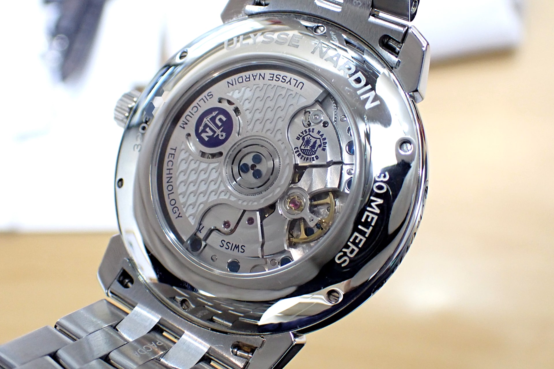 ULYSSE NARDIN/ユリスナルダン クラシコ エナメル文字盤 ブルー Ref.3203-136/E3