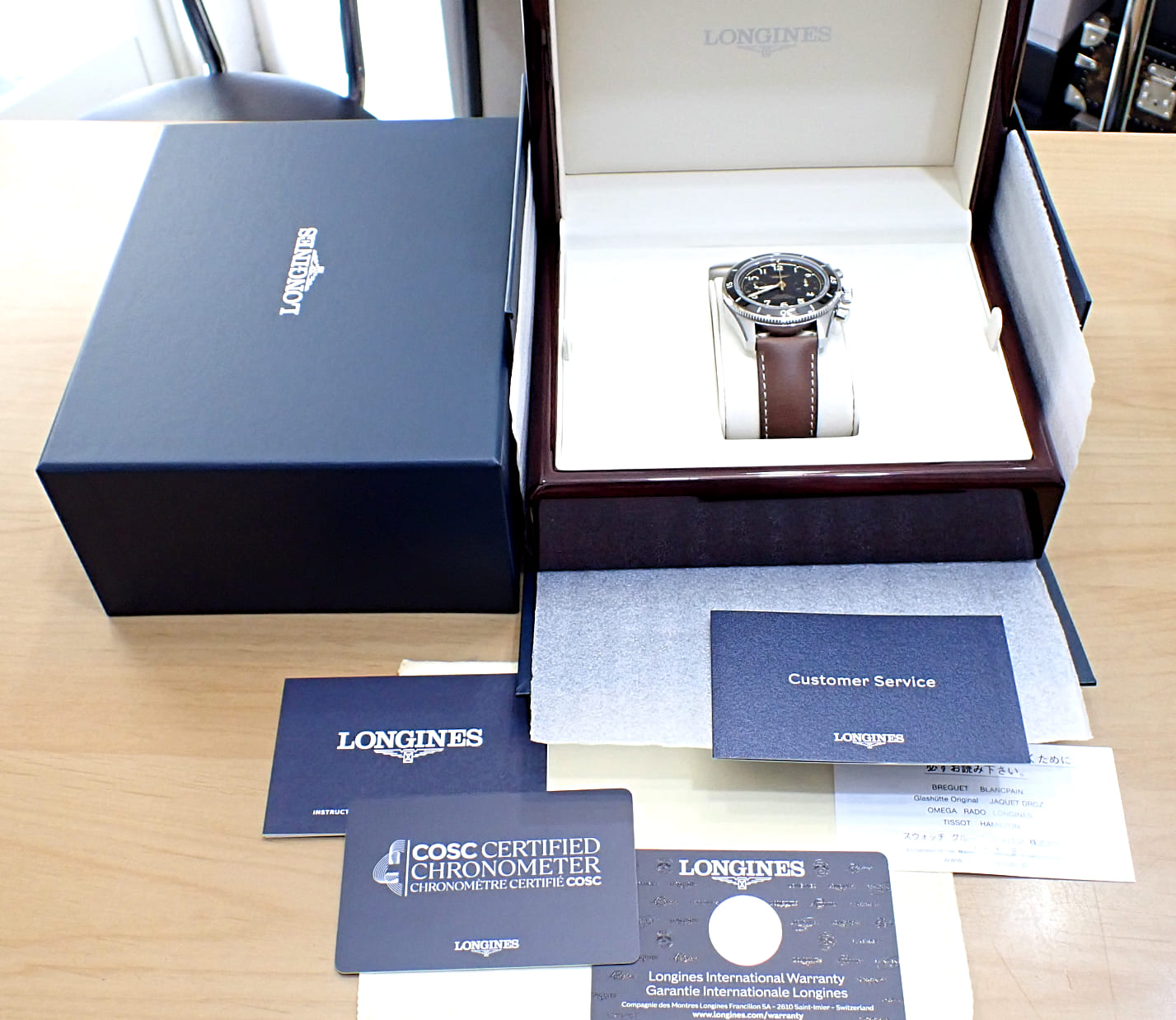 ロンジン/longines スピリット パイロット フライバック クロノグラフ Ref.L3.721.4.53.2