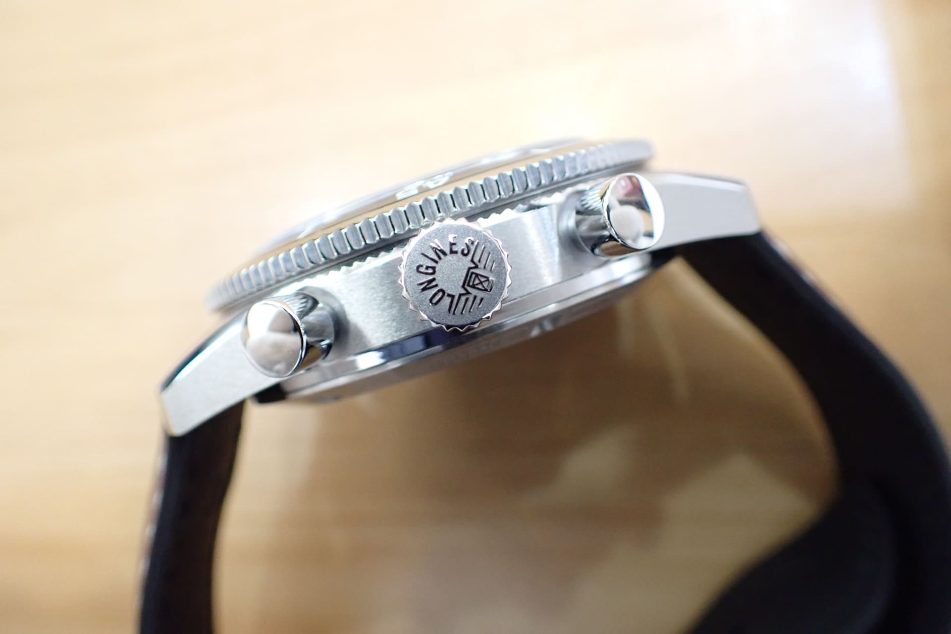 ロンジン/longines スピリット パイロット フライバック クロノグラフ Ref.L3.721.4.53.2