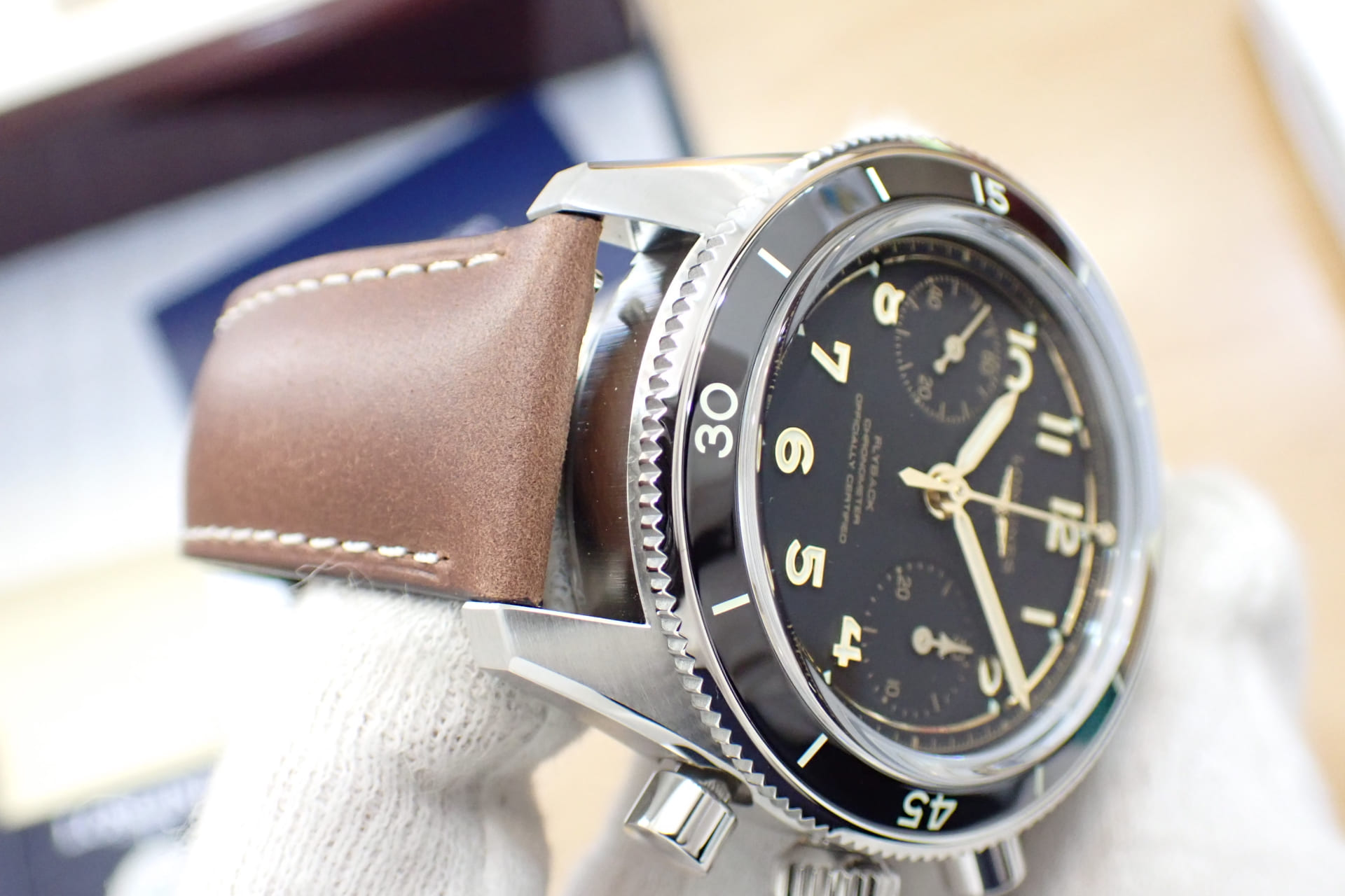 ロンジン/longines スピリット パイロット フライバック クロノグラフ Ref.L3.721.4.53.2