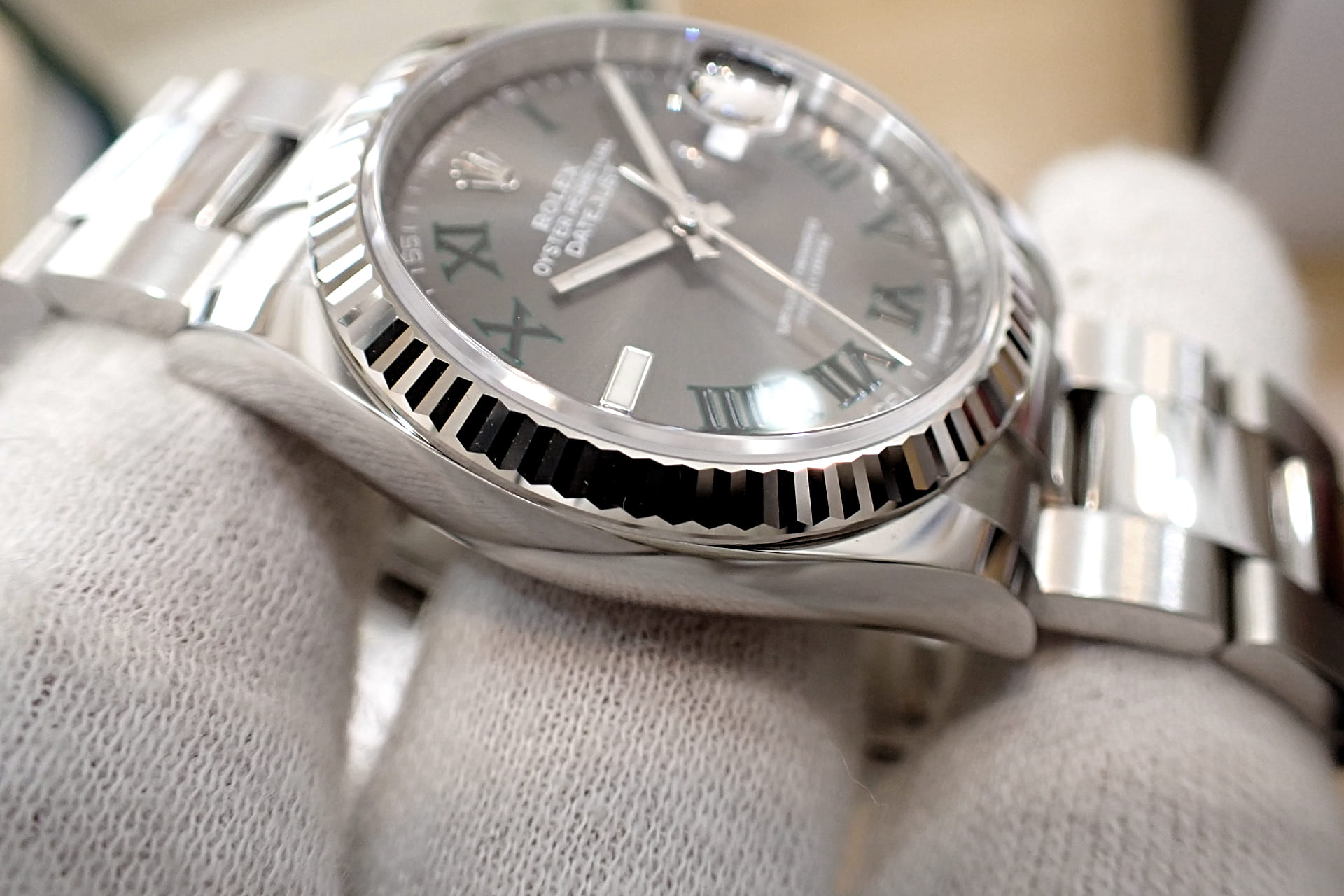 ROLEX/ロレックス デイトジャスト36 Ref.126234 スレートローマン フルーテッド ノンポリッシュ