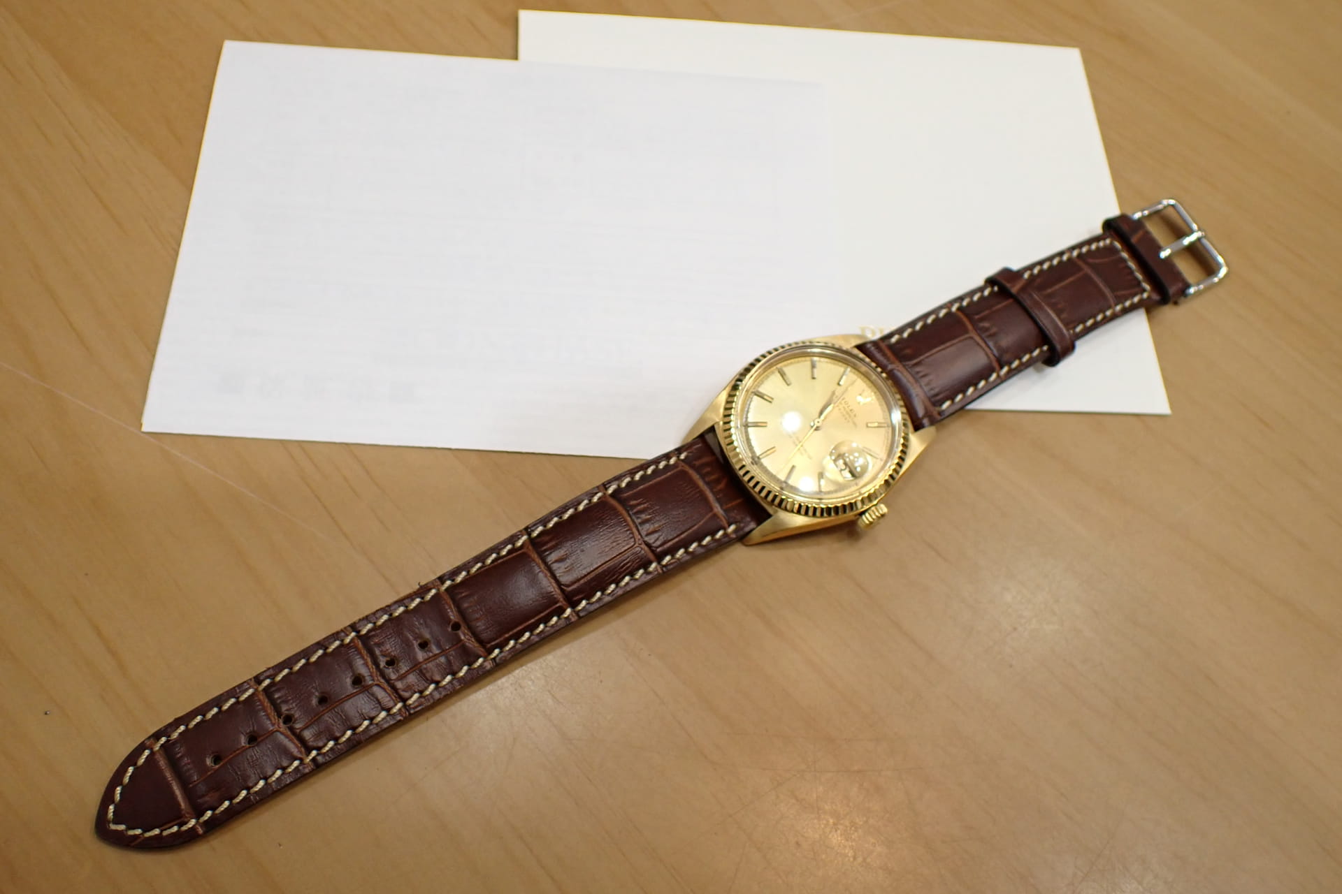 ROLEX/ロレックス デイトジャスト アルファ針 Ref.1601 K18YG